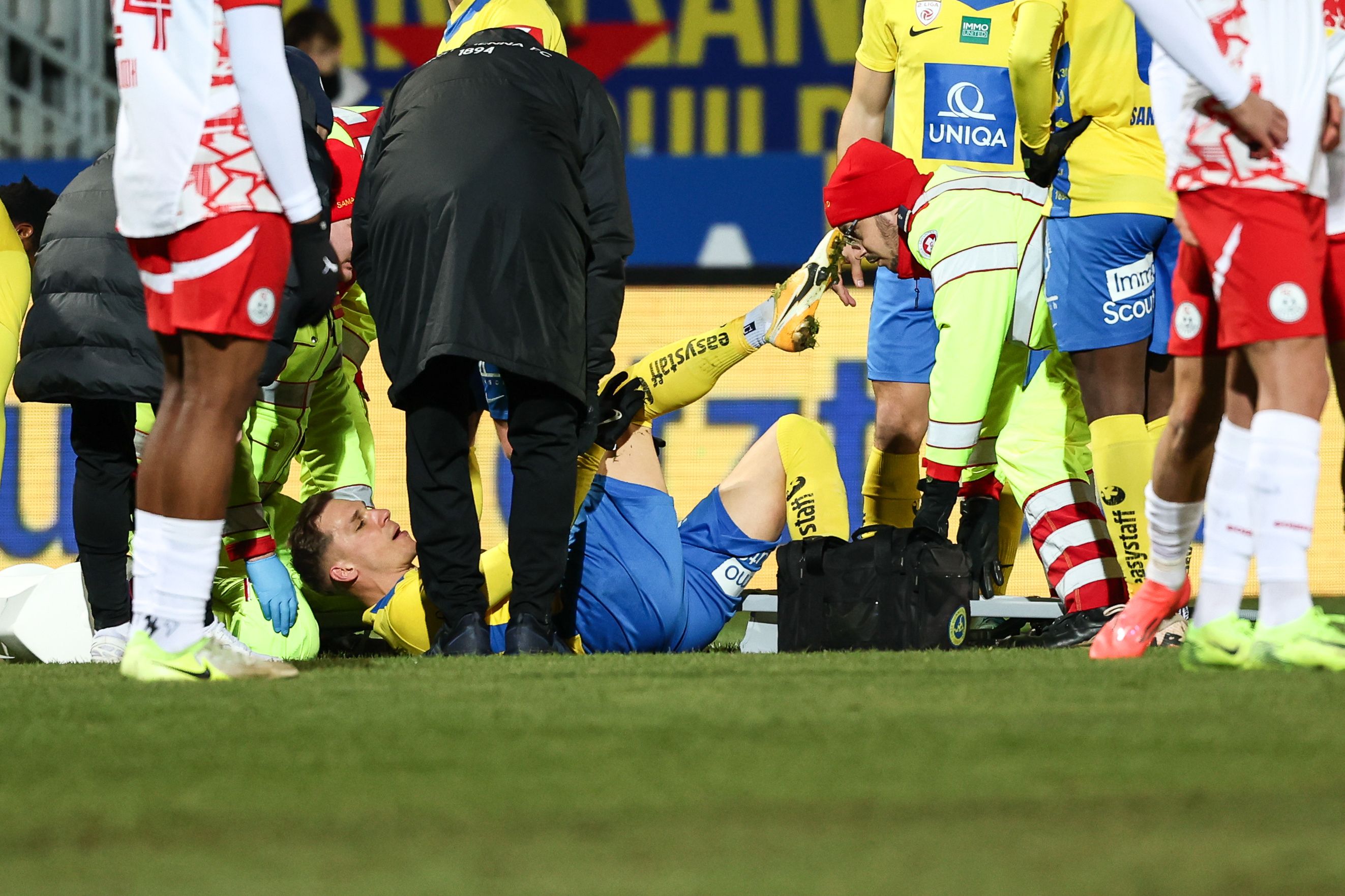 Christoph Monschein verletzte sich am rechten Knie.