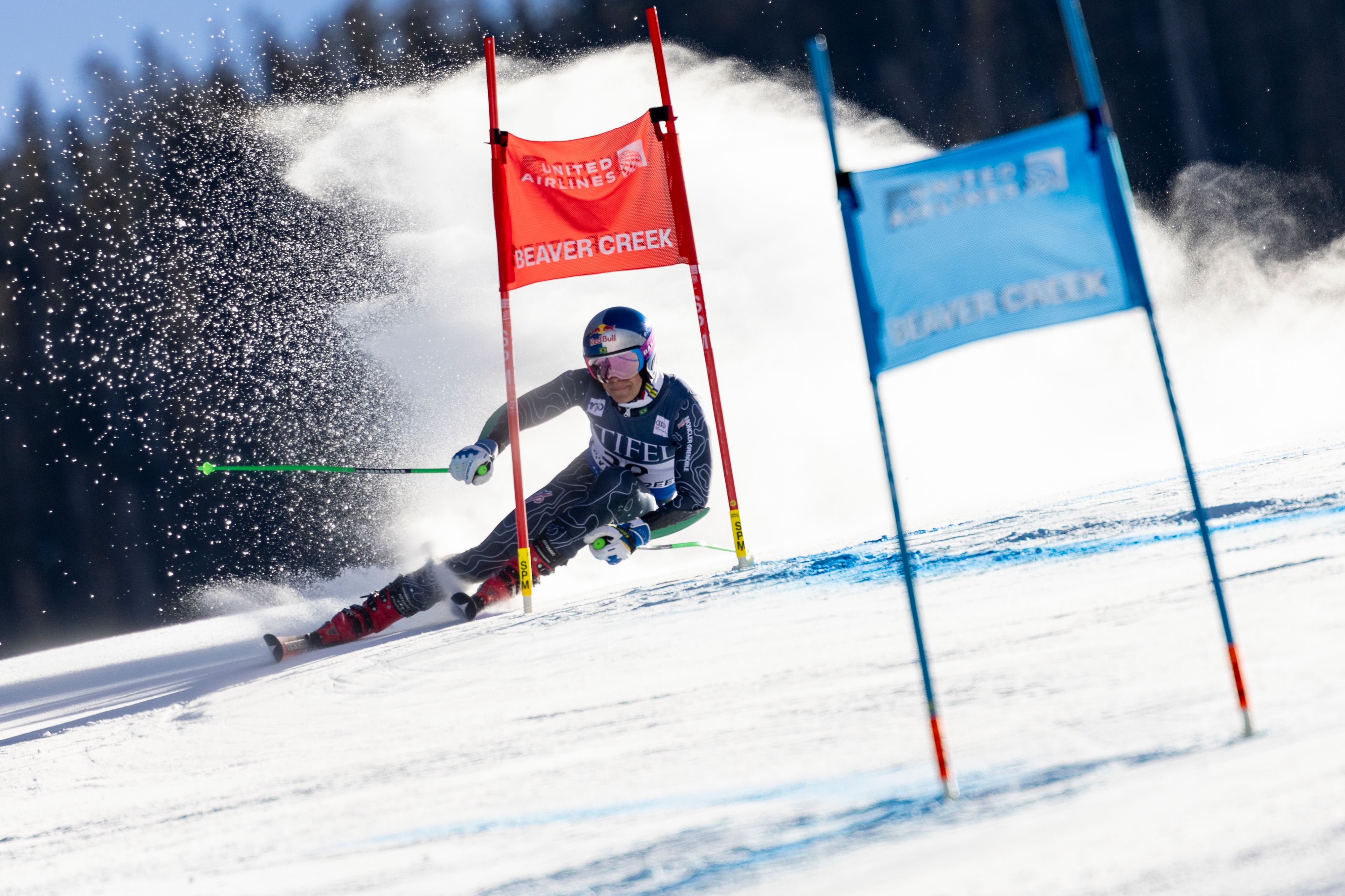Lucas Pinheiro Braathen wurde Zweiter.
