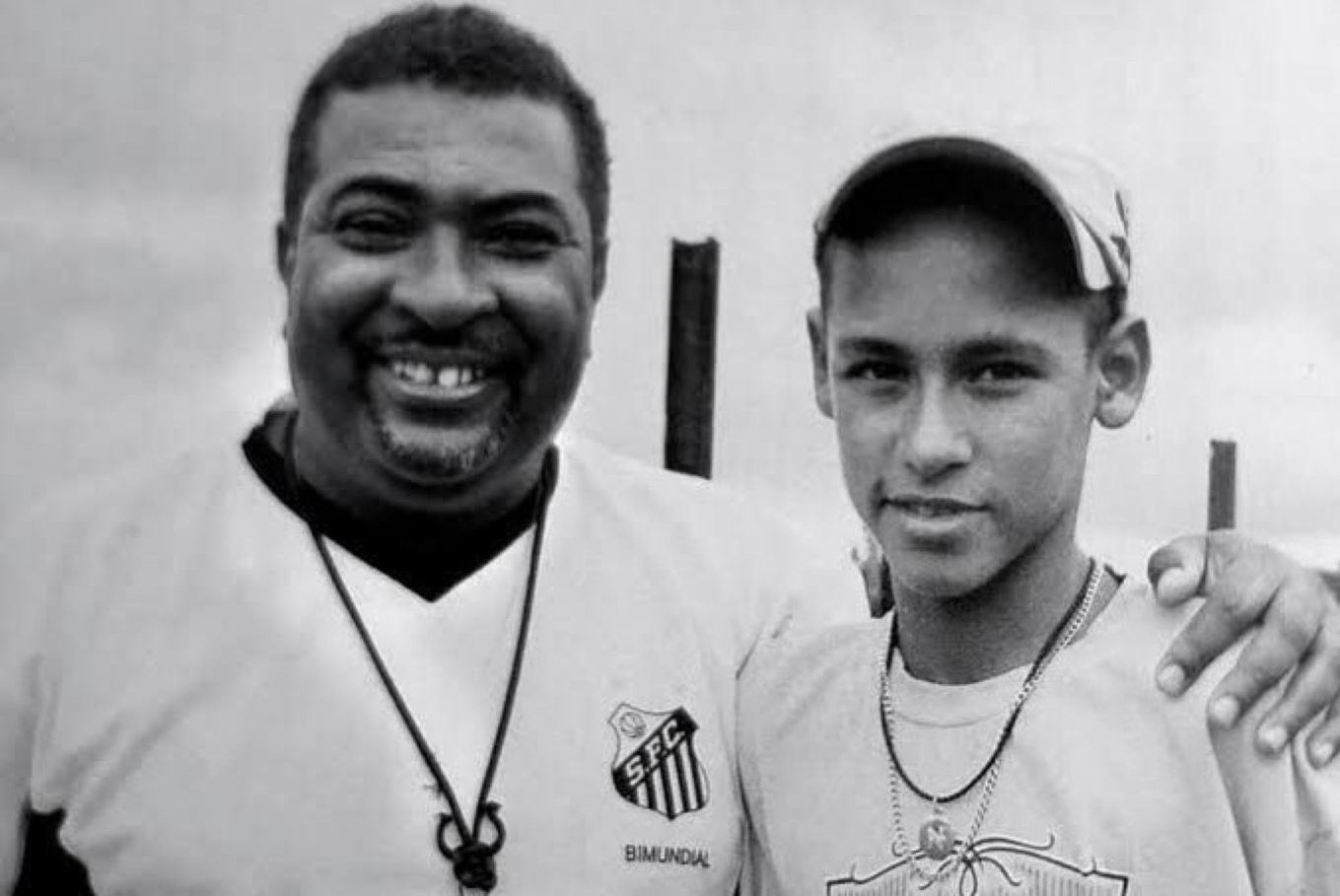 Neymar mit seinem verstorbenen Entdecker Betinho.