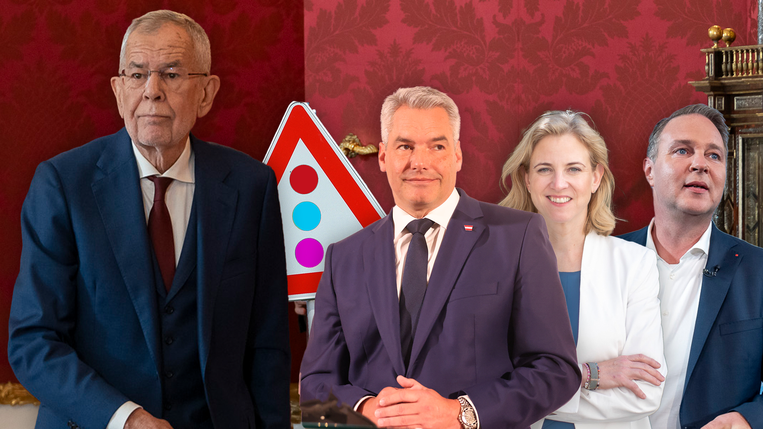 Am Montag sind die Ampel-Chefs zum Rapport bei VdB.