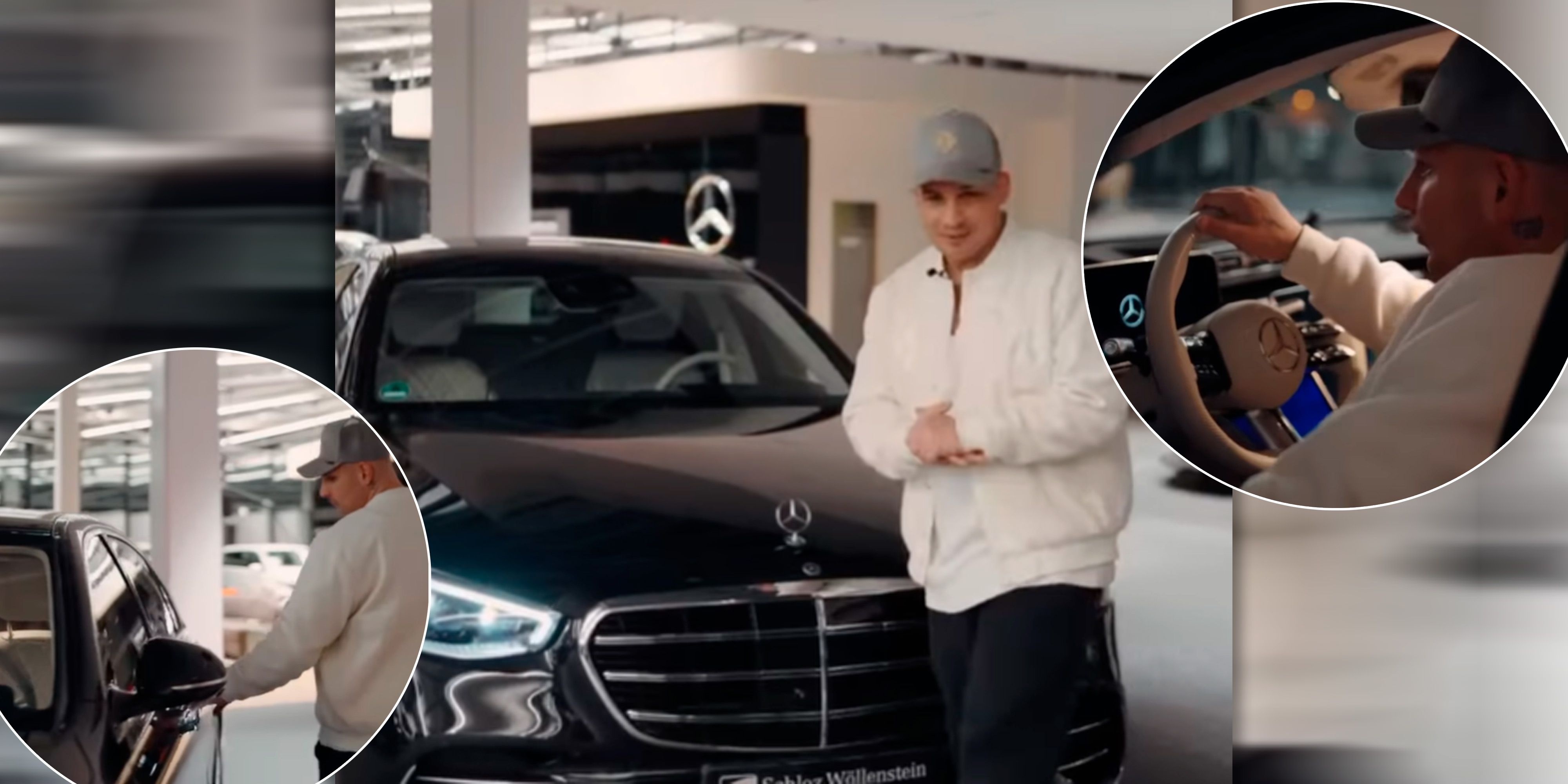 Pietro mit seinem neuen Auto.