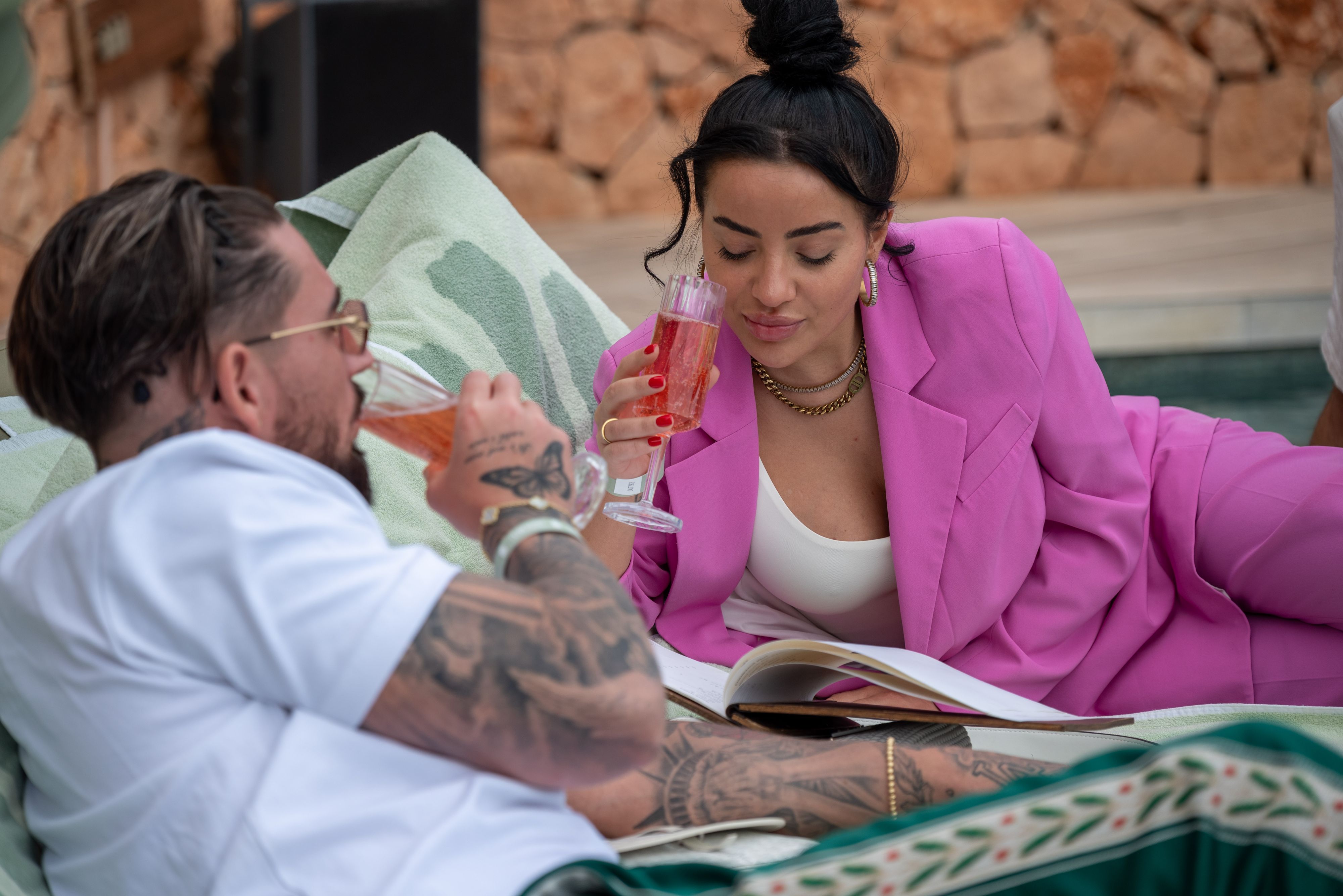 Mike Heiter und Leyla Lahouar