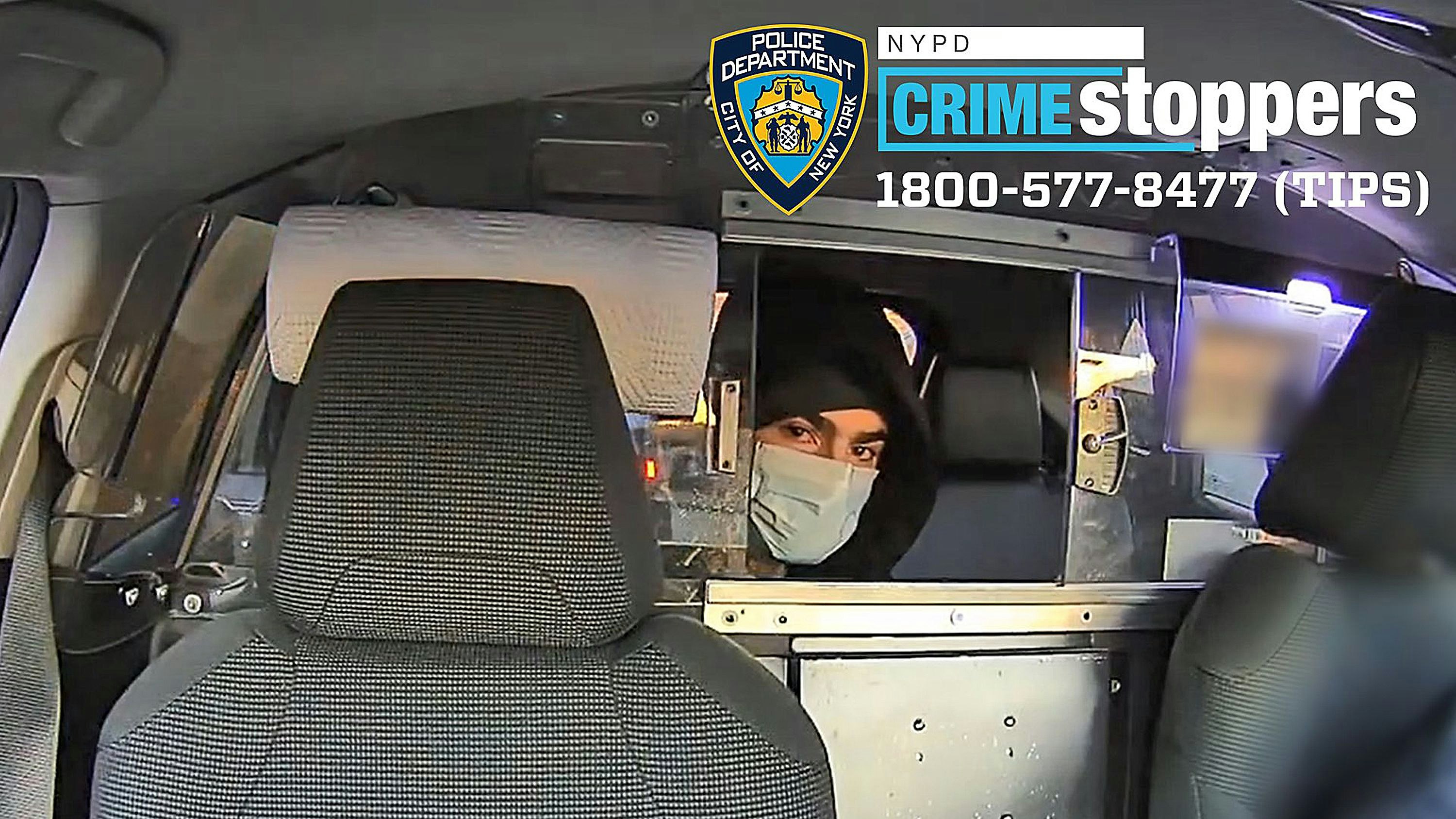 Gestochen scharf: Der Tatverdächtige wurde in einem New Yorker Taxi fotografiert