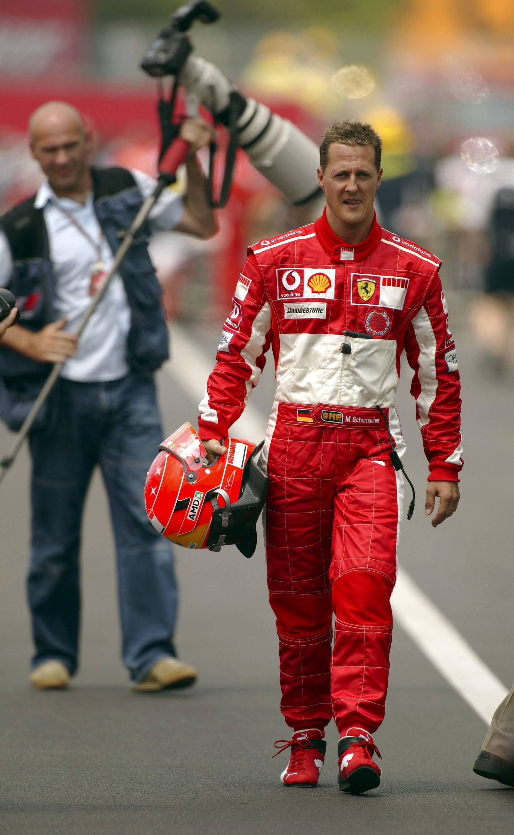 Michael Schumacher im Jahr 2005 beim Großen Preis von Kanada.
