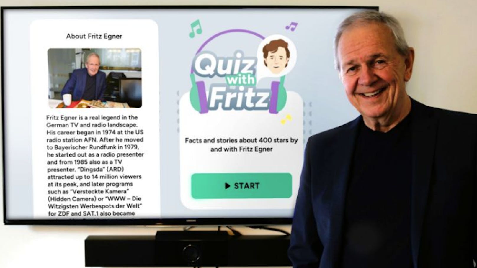 "Quiz mit Fritz" heißt das neueste Projekt von Radio-Legende Fritz Egner, dem nun seine volle Aufmerksamkeit gilt.