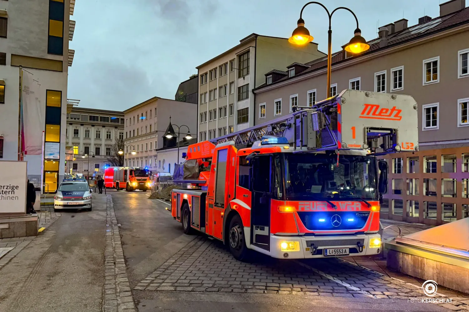 Bei den Barmherzigen Schwestern in Linz hat es im Keller gebrannt.