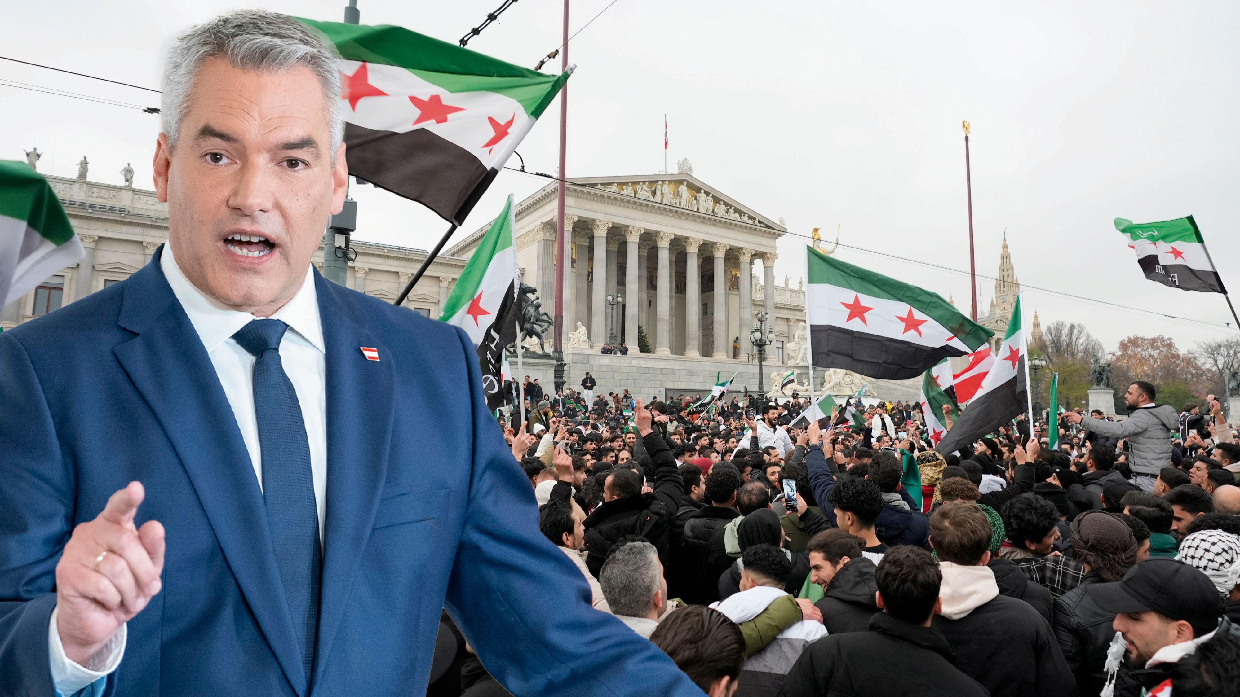 Bundeskanzler Karl Nehammer (ÖVP)will Syrien-Flüchtlinge bei der Rückkehr in ihre Heimat unterstützen.