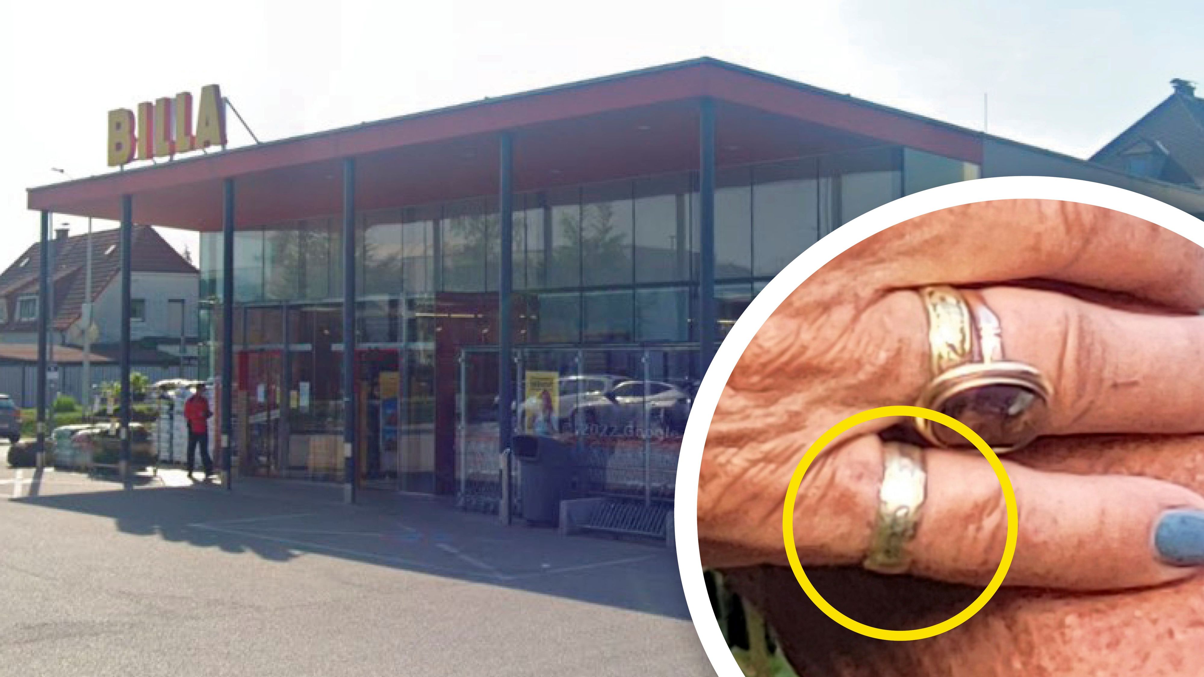 Die Frau (65) könnte ihren Ring in dieser Billa Filiale in Leonding (Bez. Linz-Land) verloren haben.