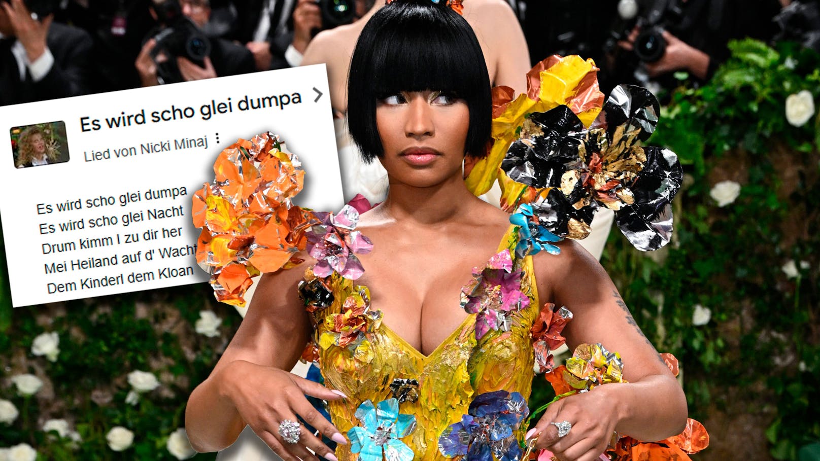 Google denkt, Nicki Minaj singt Österreichs Kult-Lied