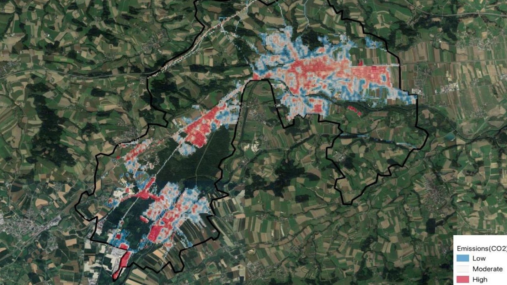 Die Satellitenmessung von Treibhausgasen zeigt an, in welchem Ausmaß die Treibhausgase vorhanden sind.