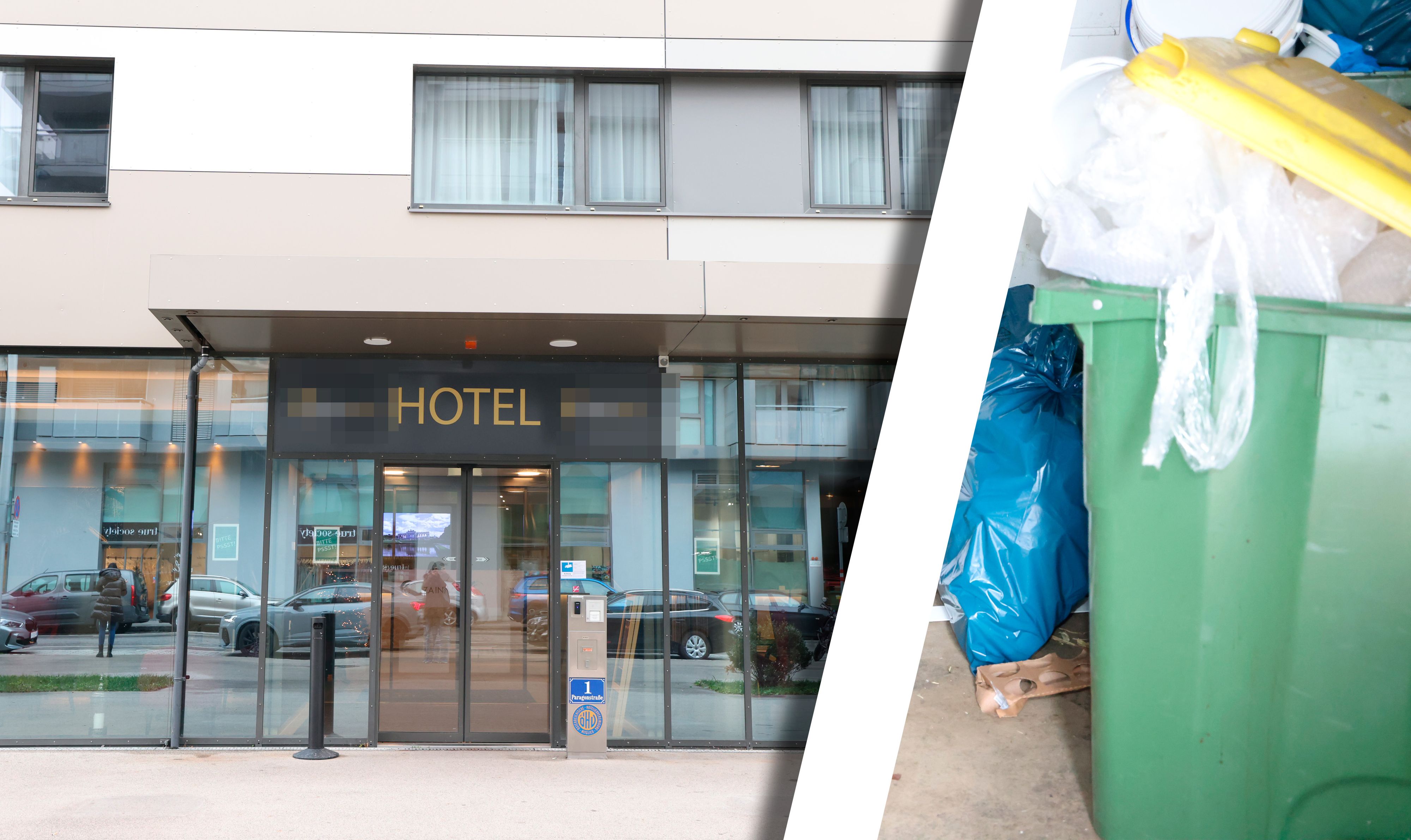 Im Müllraum dieses Simmeringer Hotels wurde das tote Baby gefunden.