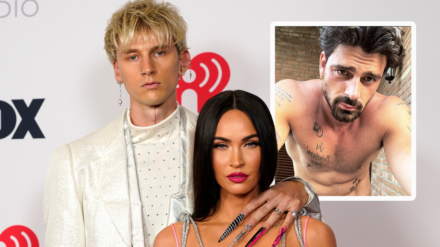 MGK und Megan Fox sollen sich kürzlich getrennt haben, jetzt äußerte sich ihr Co-Star Michele Marrone dazu (kl. Bild).