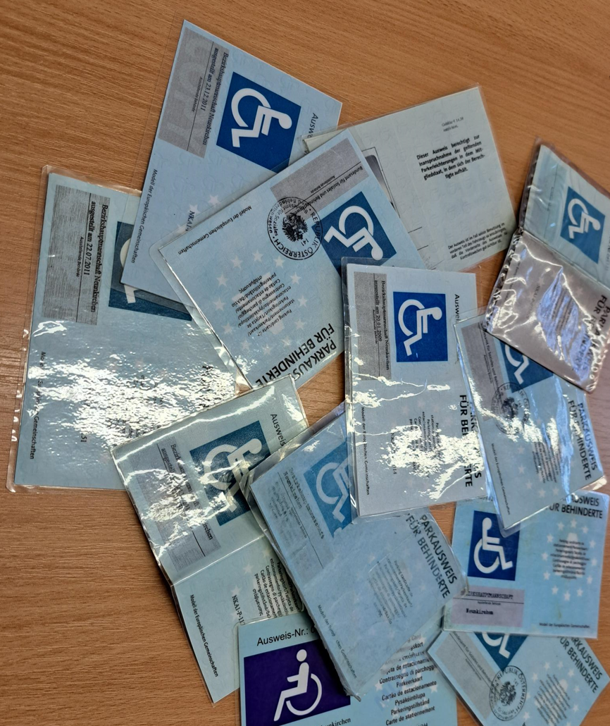 Gefälschte Behindertenausweise