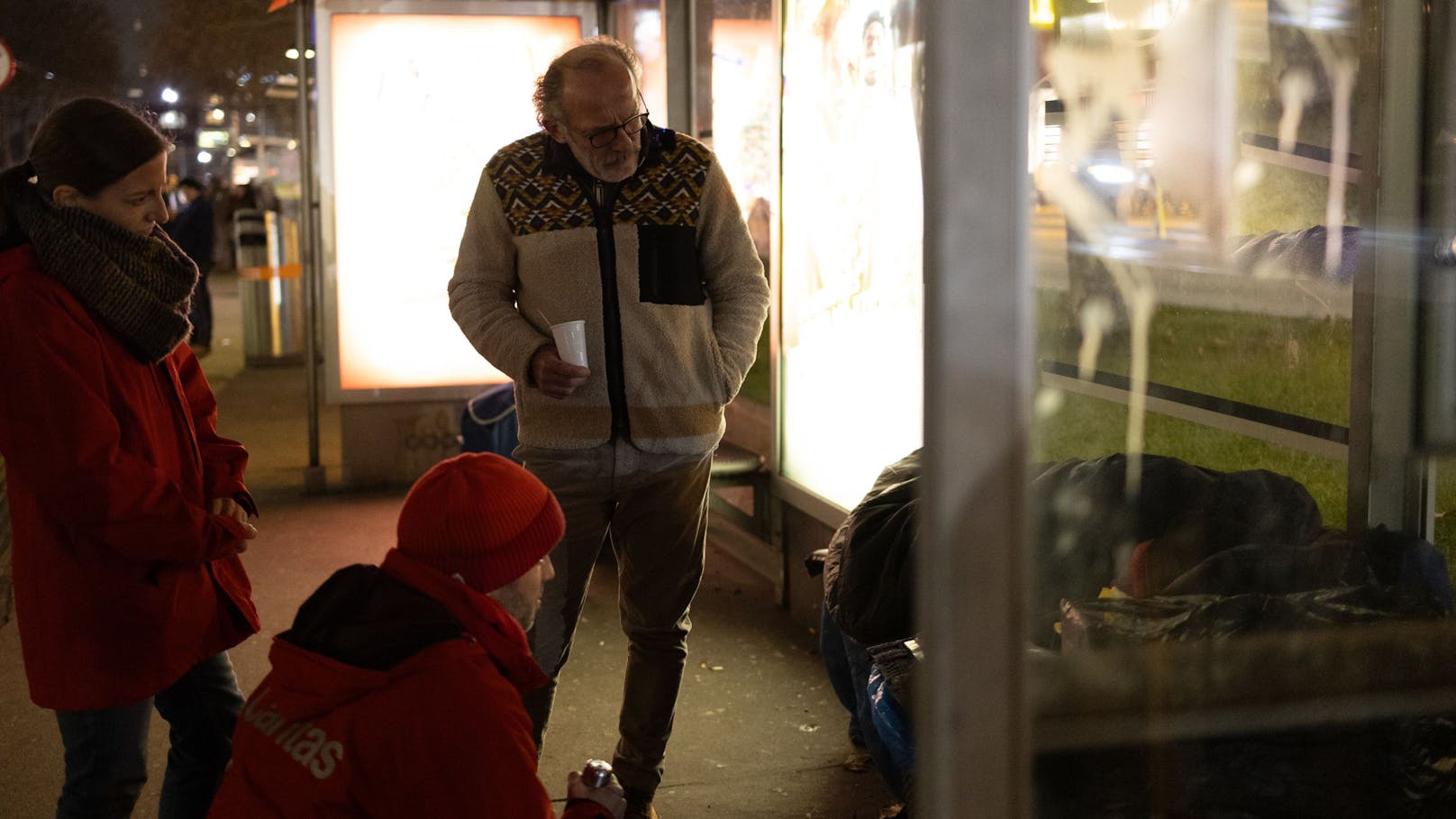 Das Ziel: Mit Personen ins Gespräch zu kommen und sie in einem Notquartier unterzubringen.