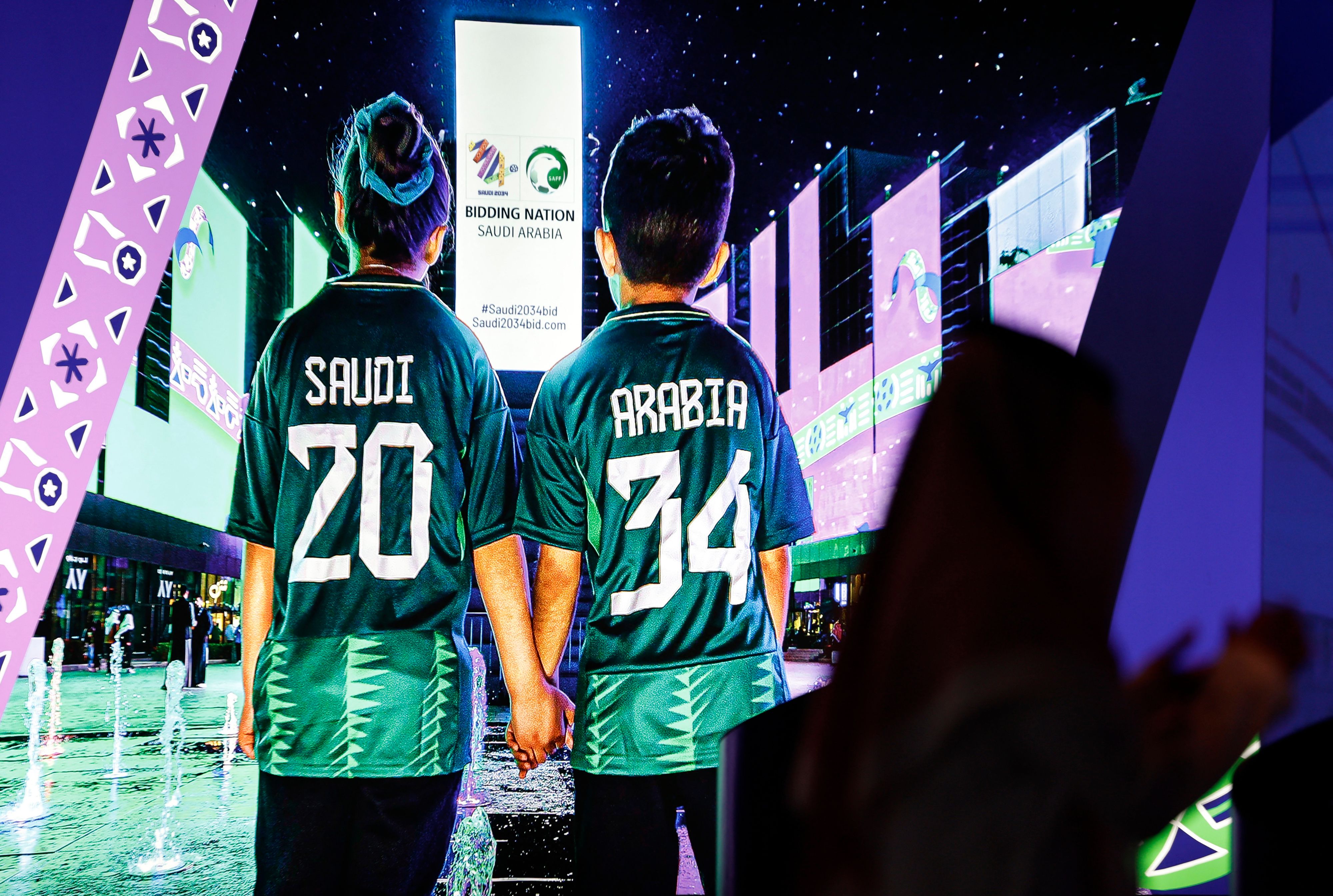 Die Fußball-Weltmeisterschaft 2034 steigt in Saudi-Arabien. 