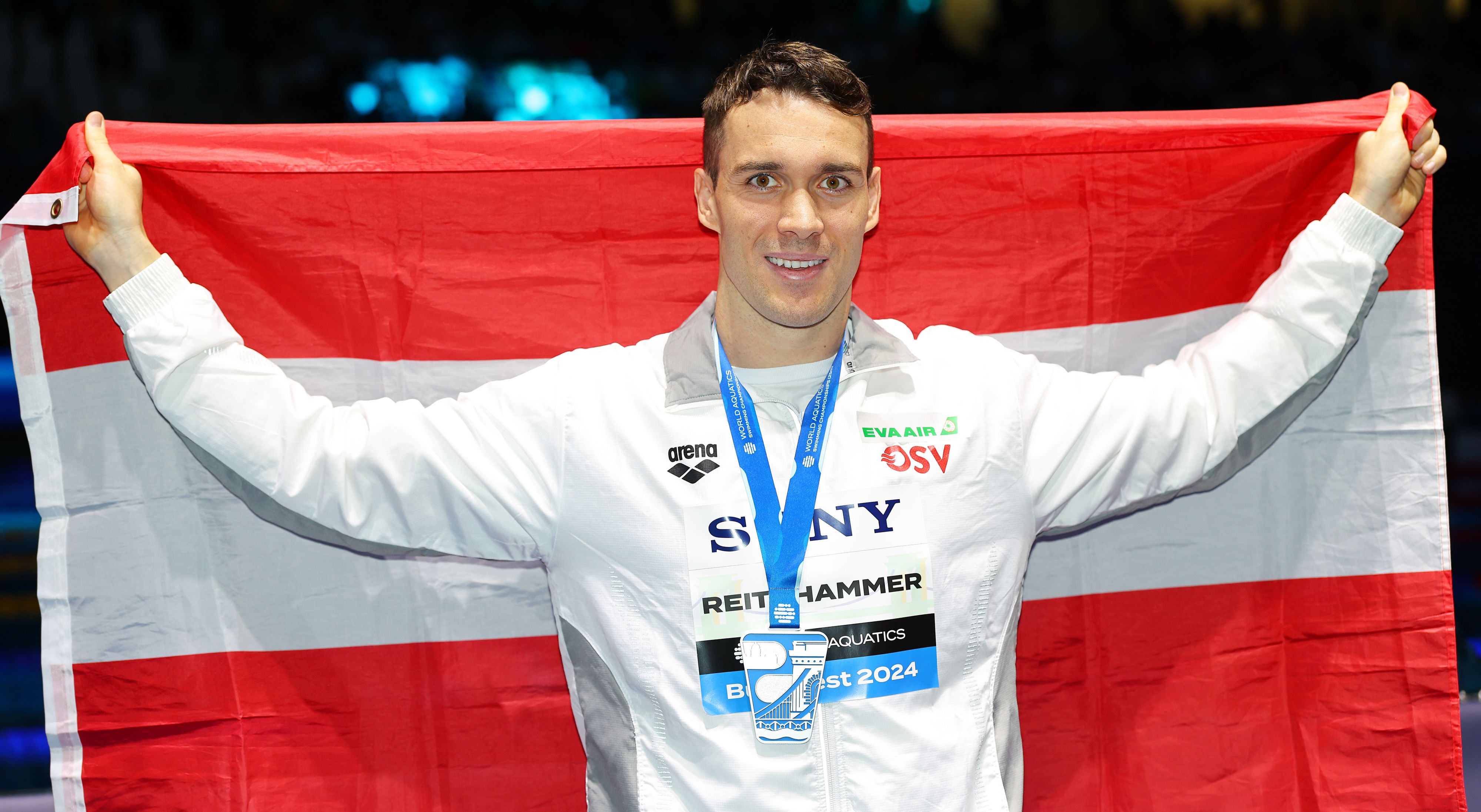 Bernhard Reitshammer schwimmt bei der Kurzbahn-WM in Budapest zu Silber. 