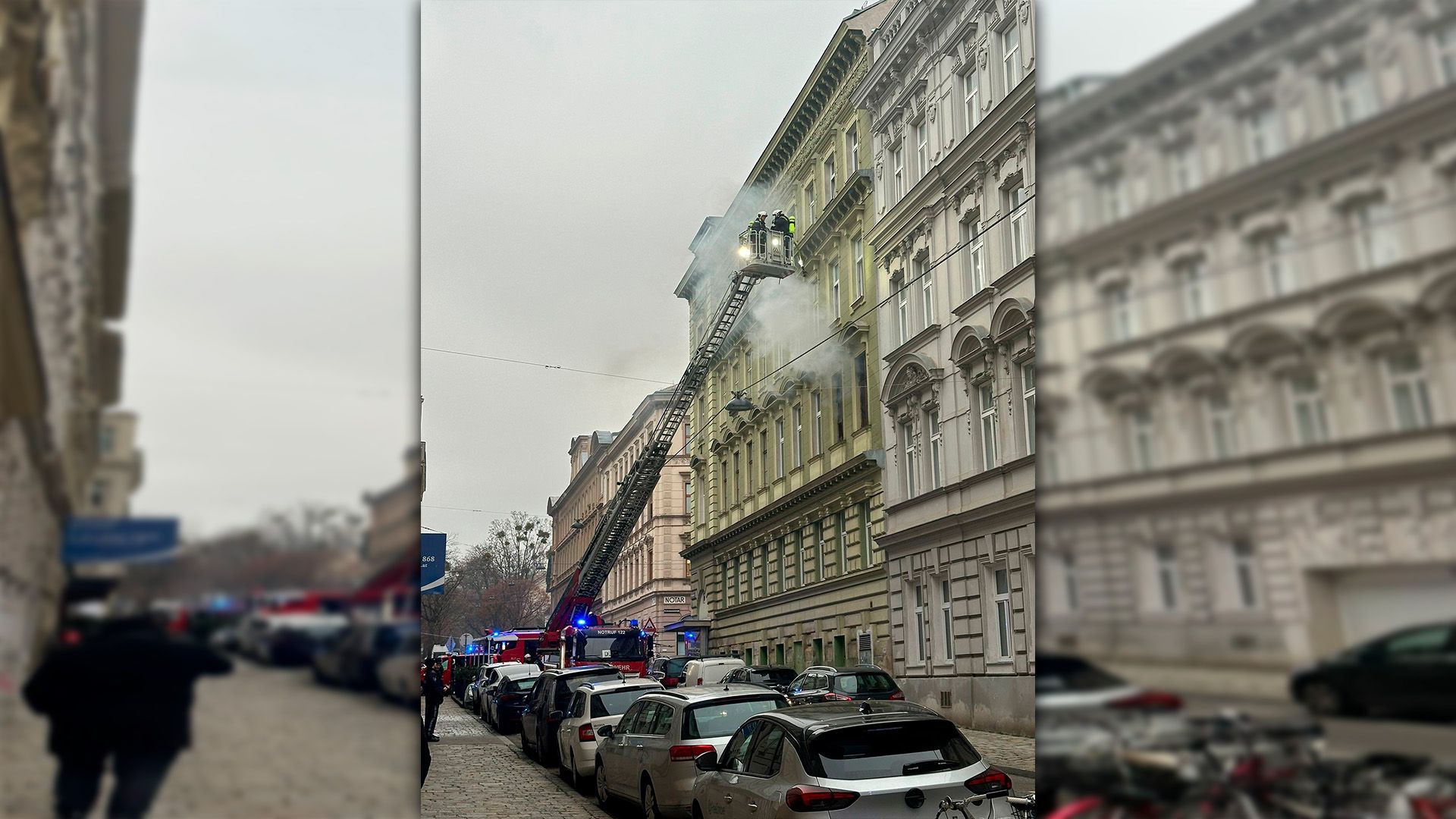 Feuerwehr-Einsatz in der Haizingergasse (Wien-Währing)