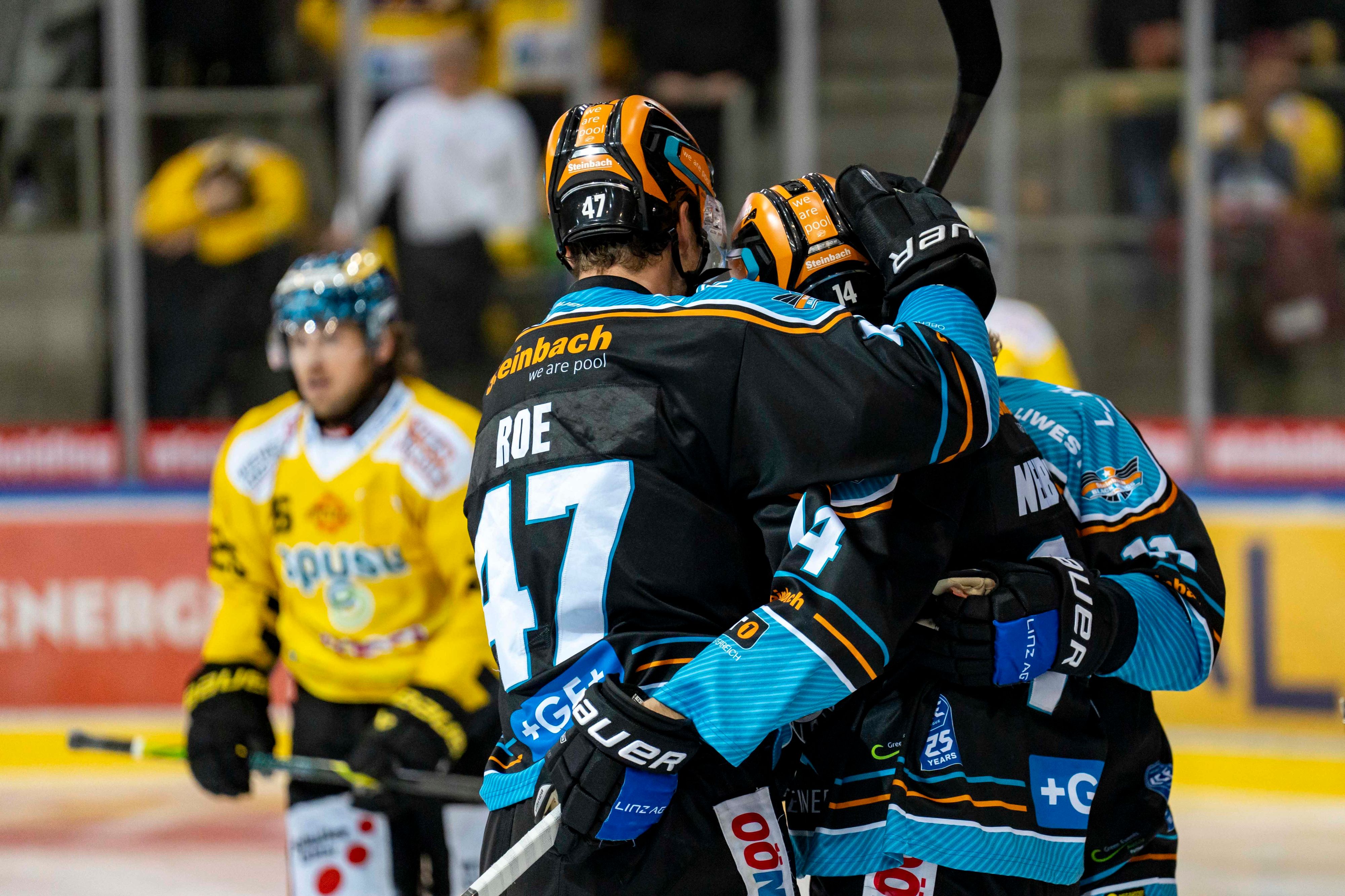 Die spusu Vienna Capitals mussten sich den Black Wings Linz klar geschlagen geben. 