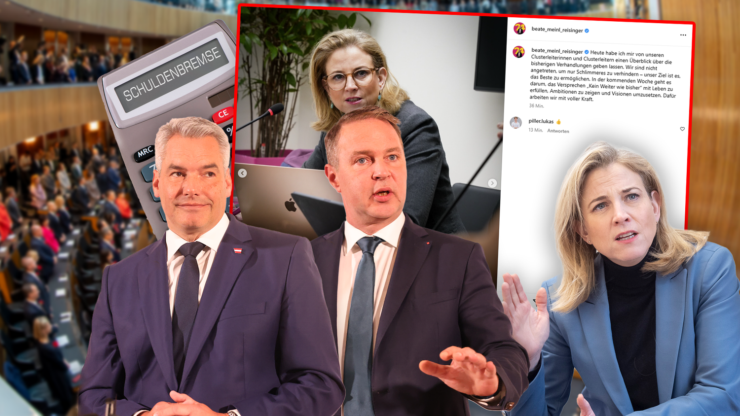 NEOS-Chefin Beate Meinl-Reisinger sagt an, um was nächste Woche geht.