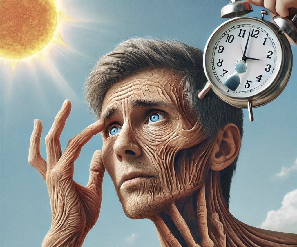 So stellt sich die KI eine rasche Alterung aufgrund übermäßiger Hitze vor.