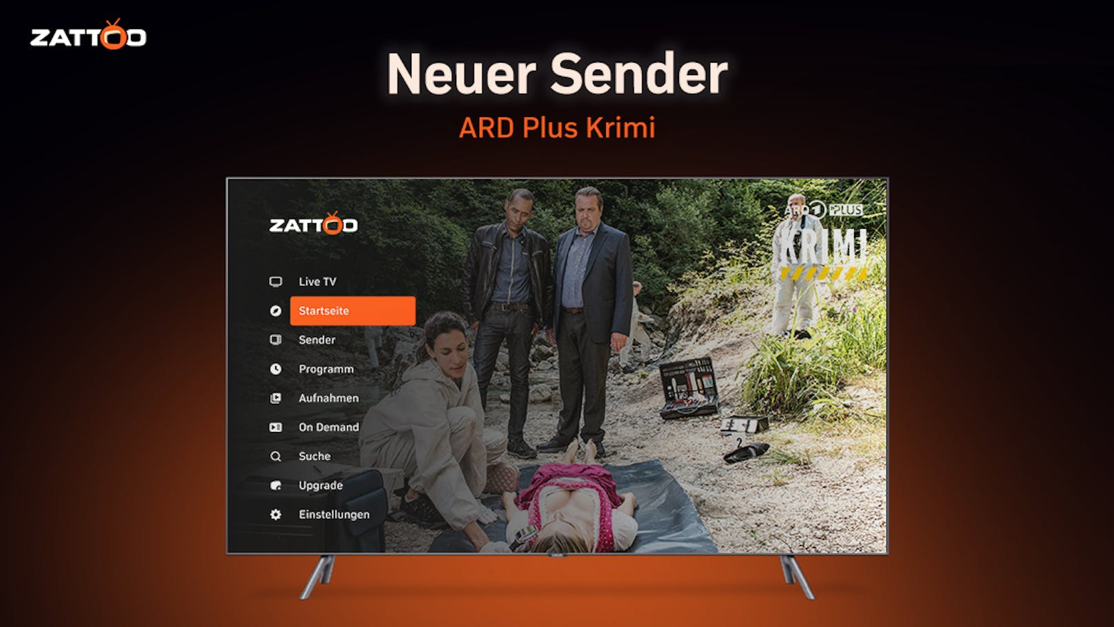 Neu bei Zattoo: Fast Channels "ARD Plus Krimi" und "ARD Plus Lindenstraße".