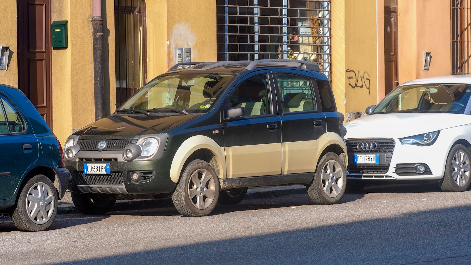 Am besten parken Leute, die Fiat fahren.