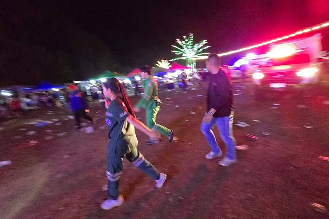 Bei einer Explosion während eines Festivals in Thailand kamen drei Menschen ums Leben.