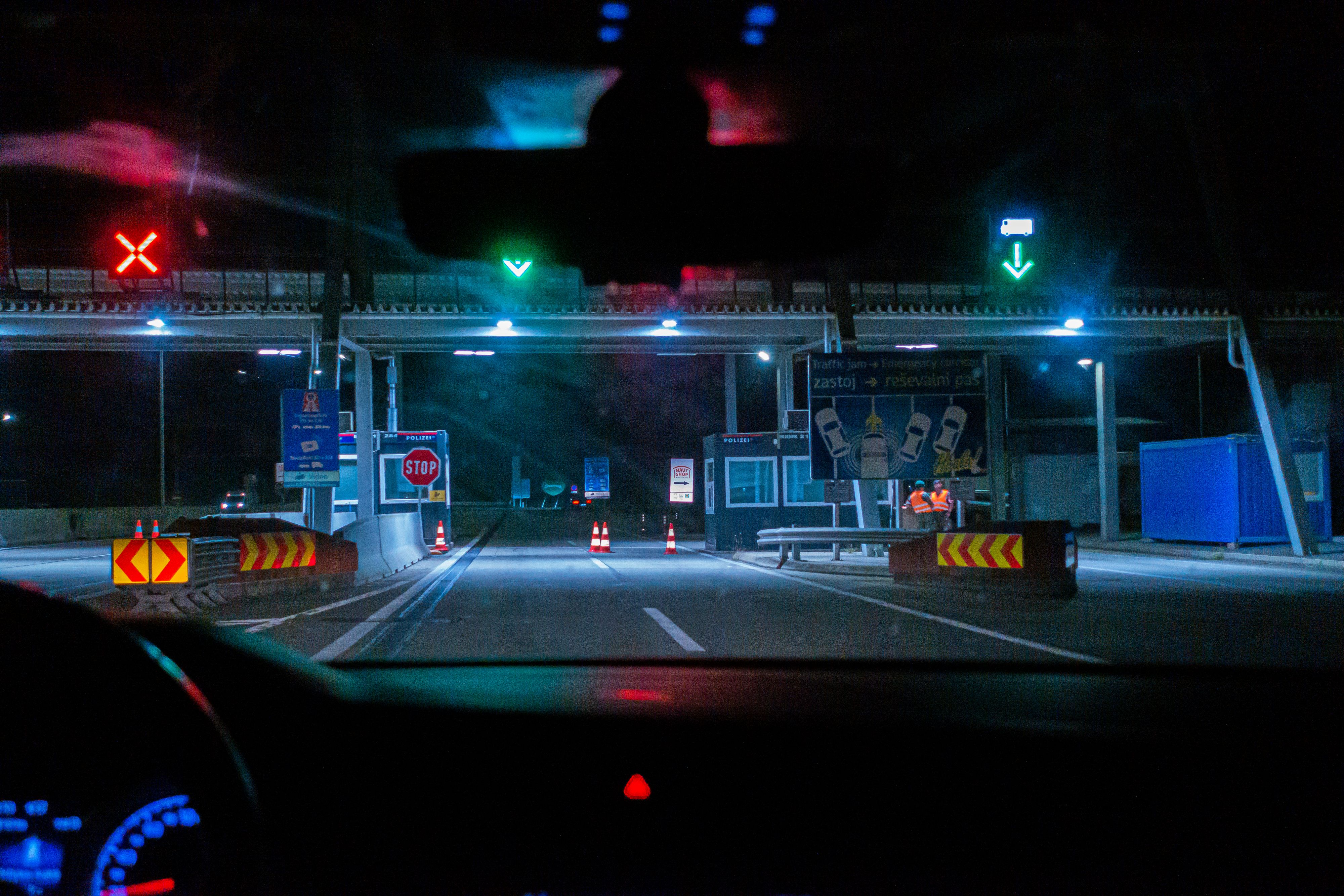 Blick auf den Grenzübergang Spielfeld zwischen Österreich und Slowenien.