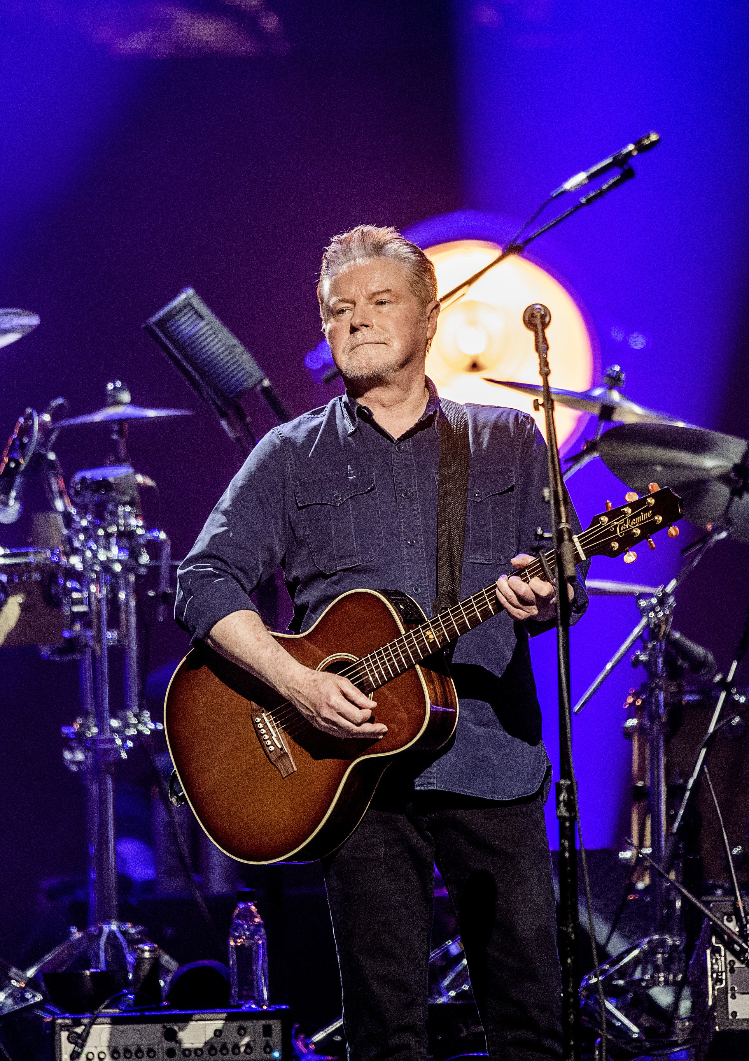 Sänger <strong>Don Henley</strong> auf der Bühne mit den Eagles, Tele2 Arena, Stockholm, 2019.