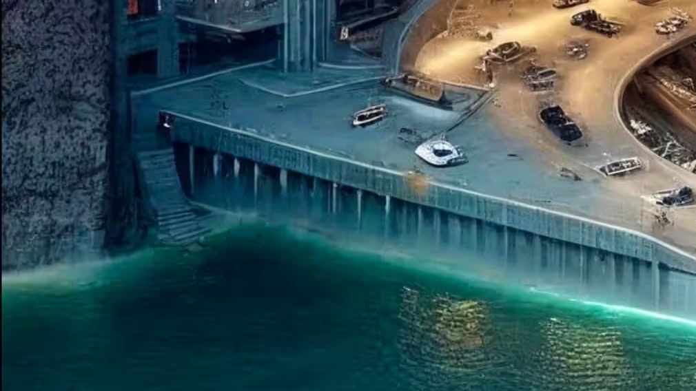 Das Wasserzeichen von Synthography Art, das auf dem Originalbild zu sehen ist, fehlt bei einigen der geteilten Bilder. Auch in den Clips auf TikTok taucht es nicht auf.