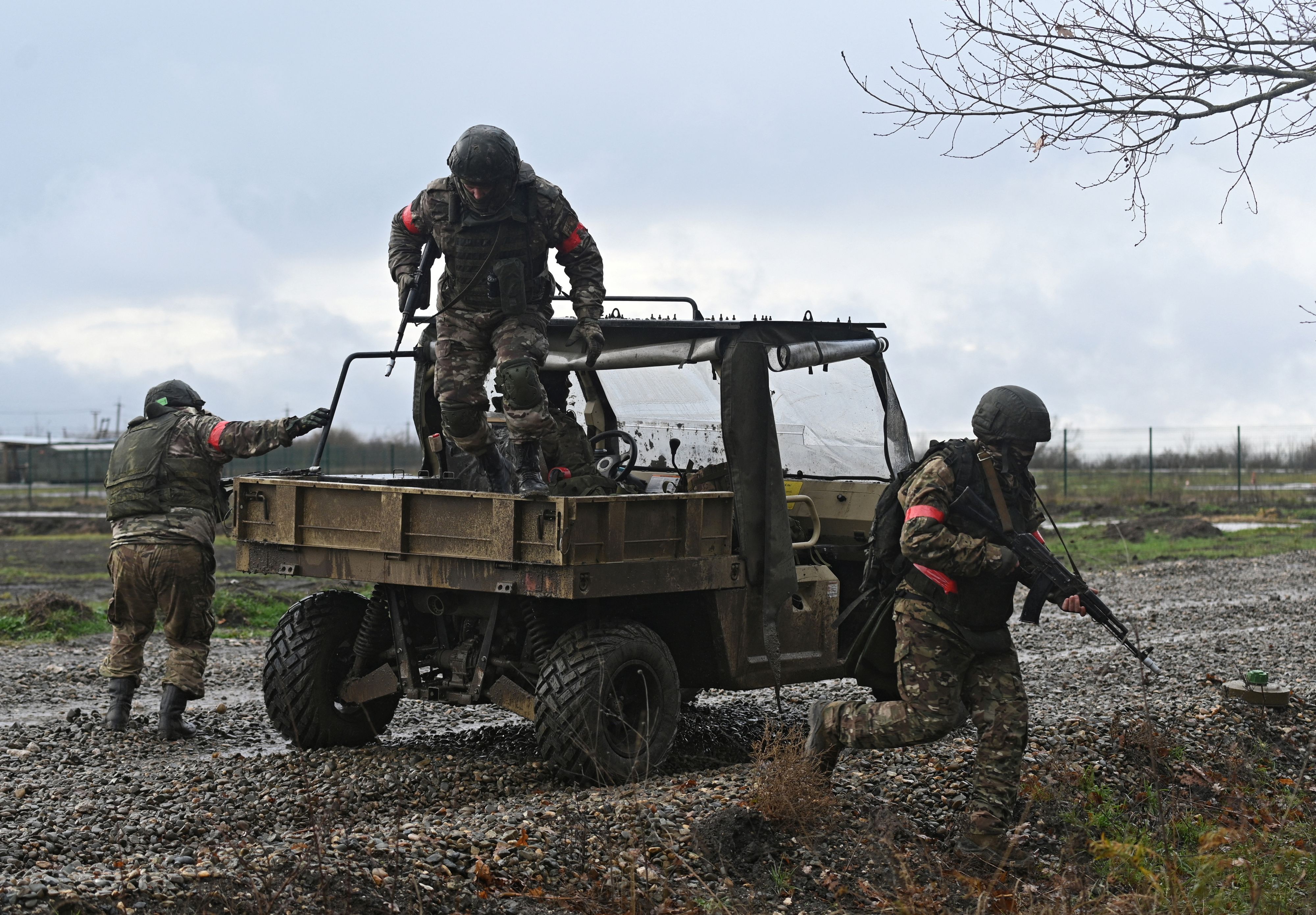 Ein russischer Versorgungszug wurde in der Region Saporischschja angegriffen.