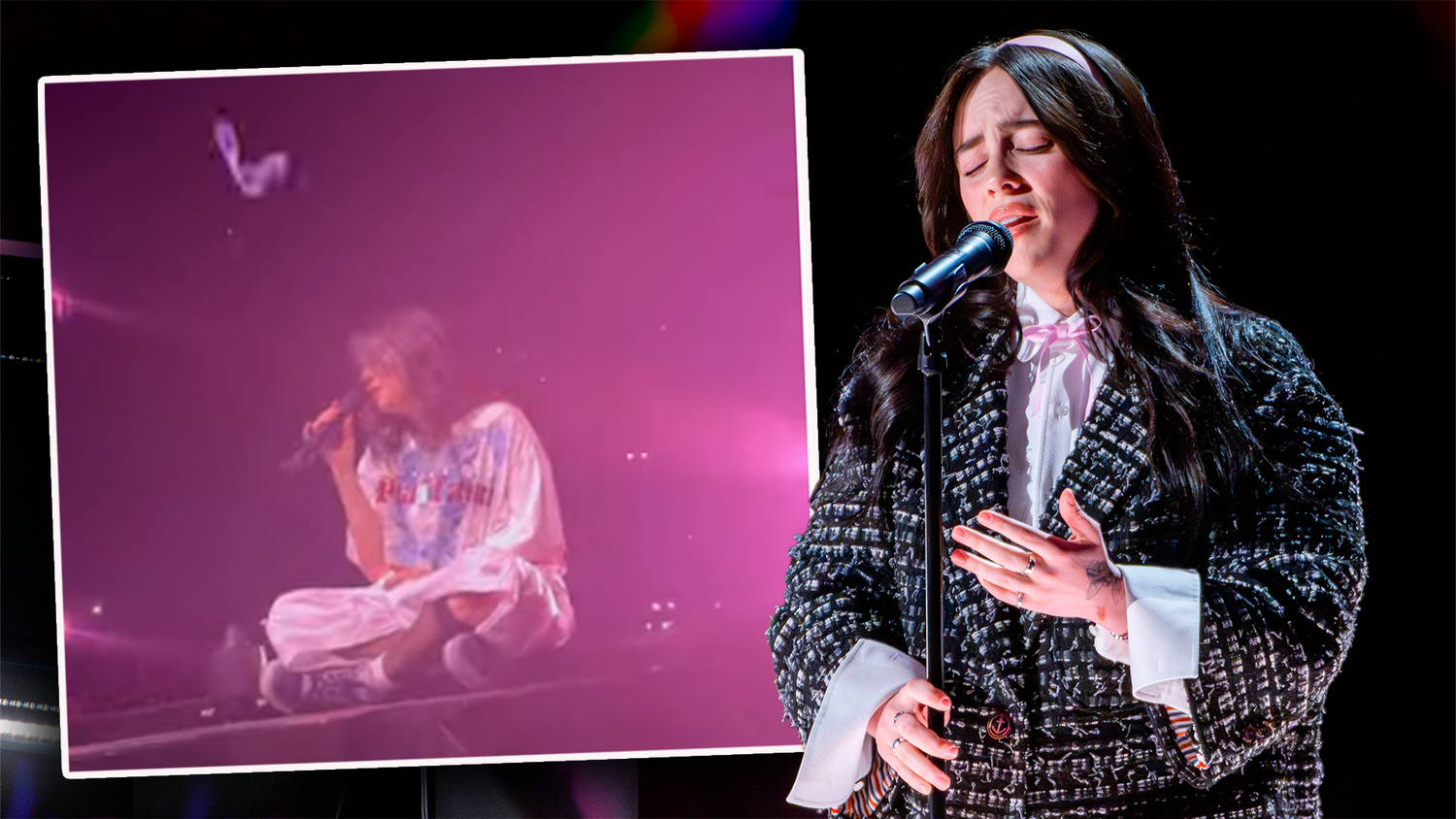 Damit hat niemand gerechnet – Billie Eilish wurde während des Konzerts mit einem Gegenstand beworfen.