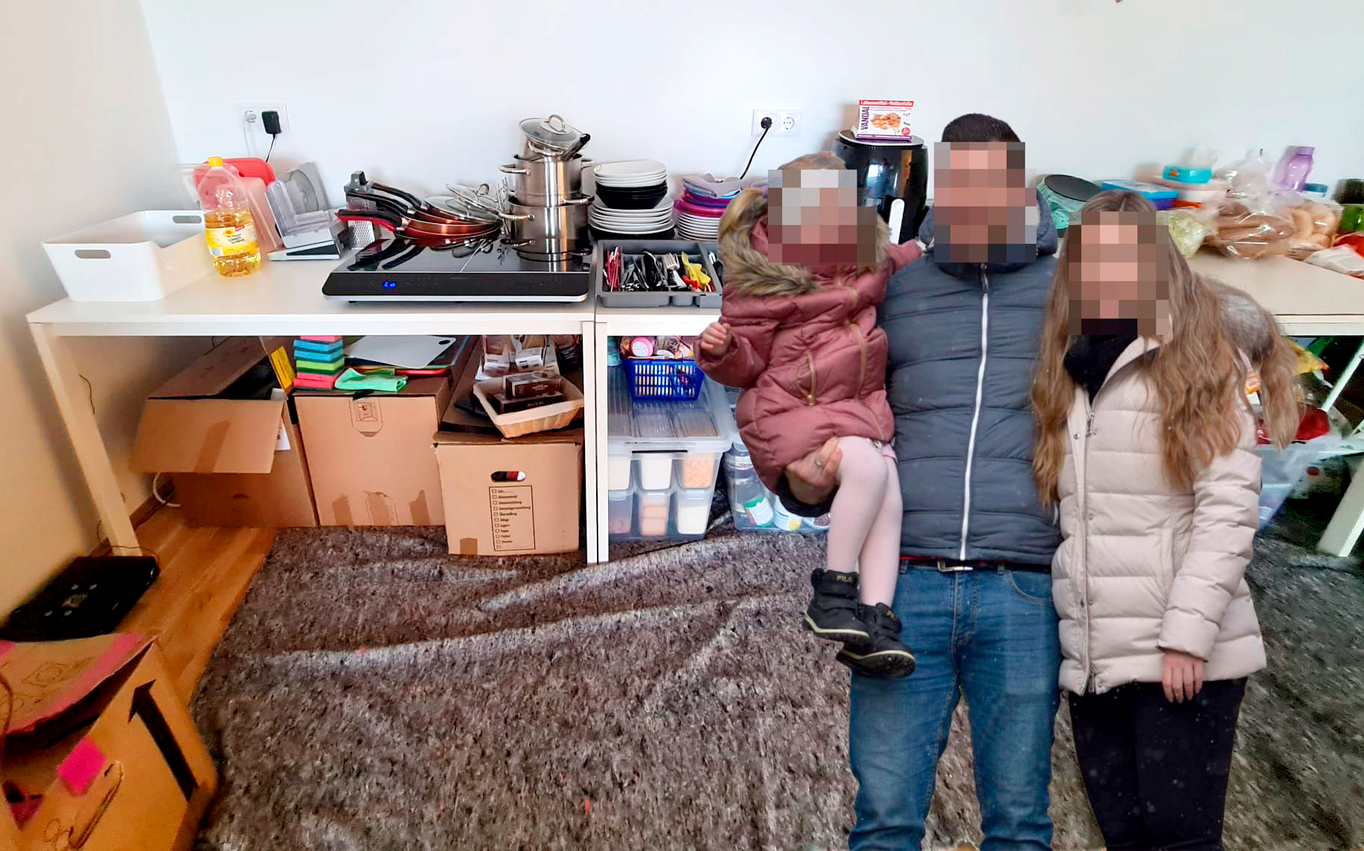 Die Familie wartete zwei Monaten auf ihre Küche.