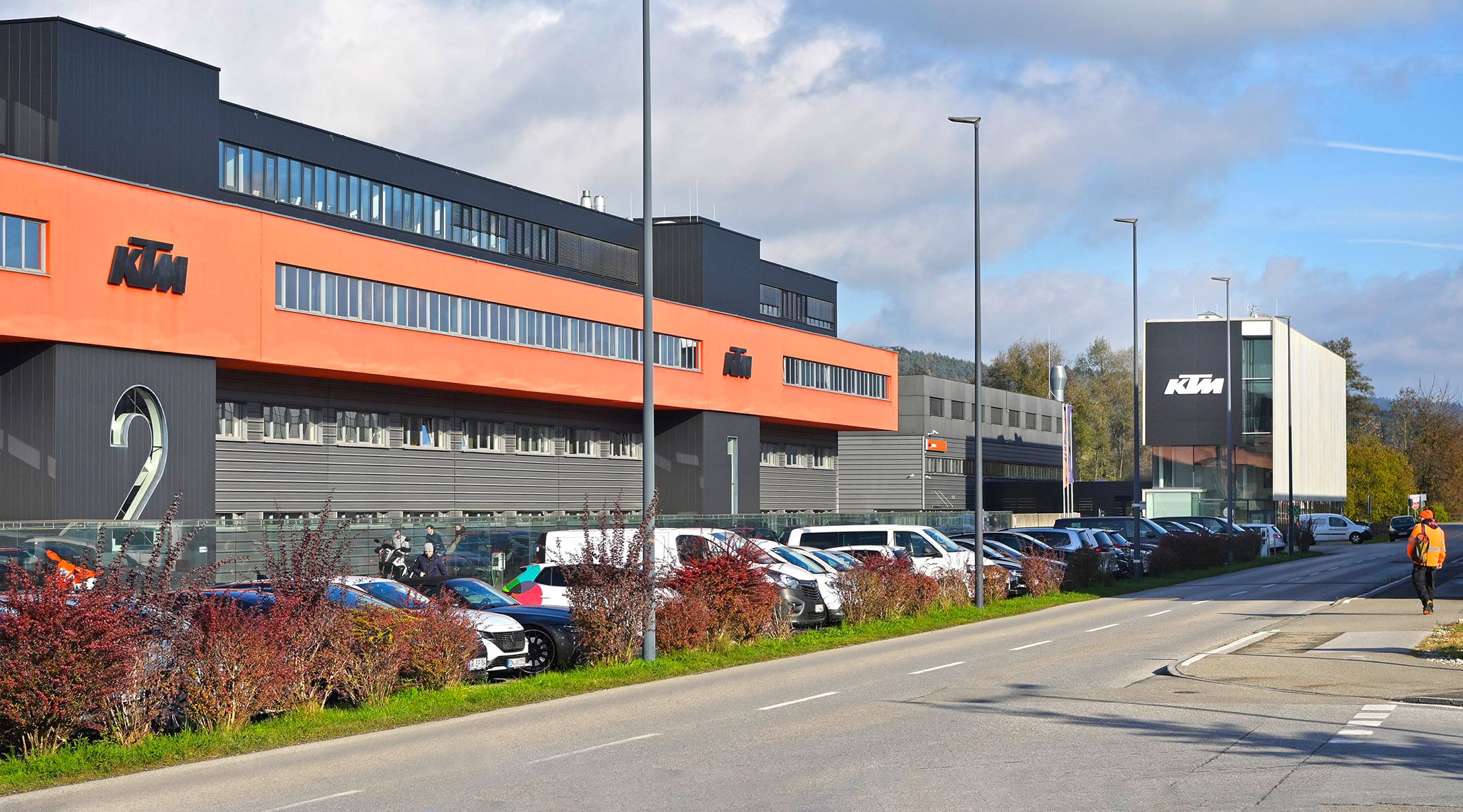 Die Wolken über KTM verdunkeln sich. Im Bild: Hauptwerk in Mattighofen (Bez. Braunau)