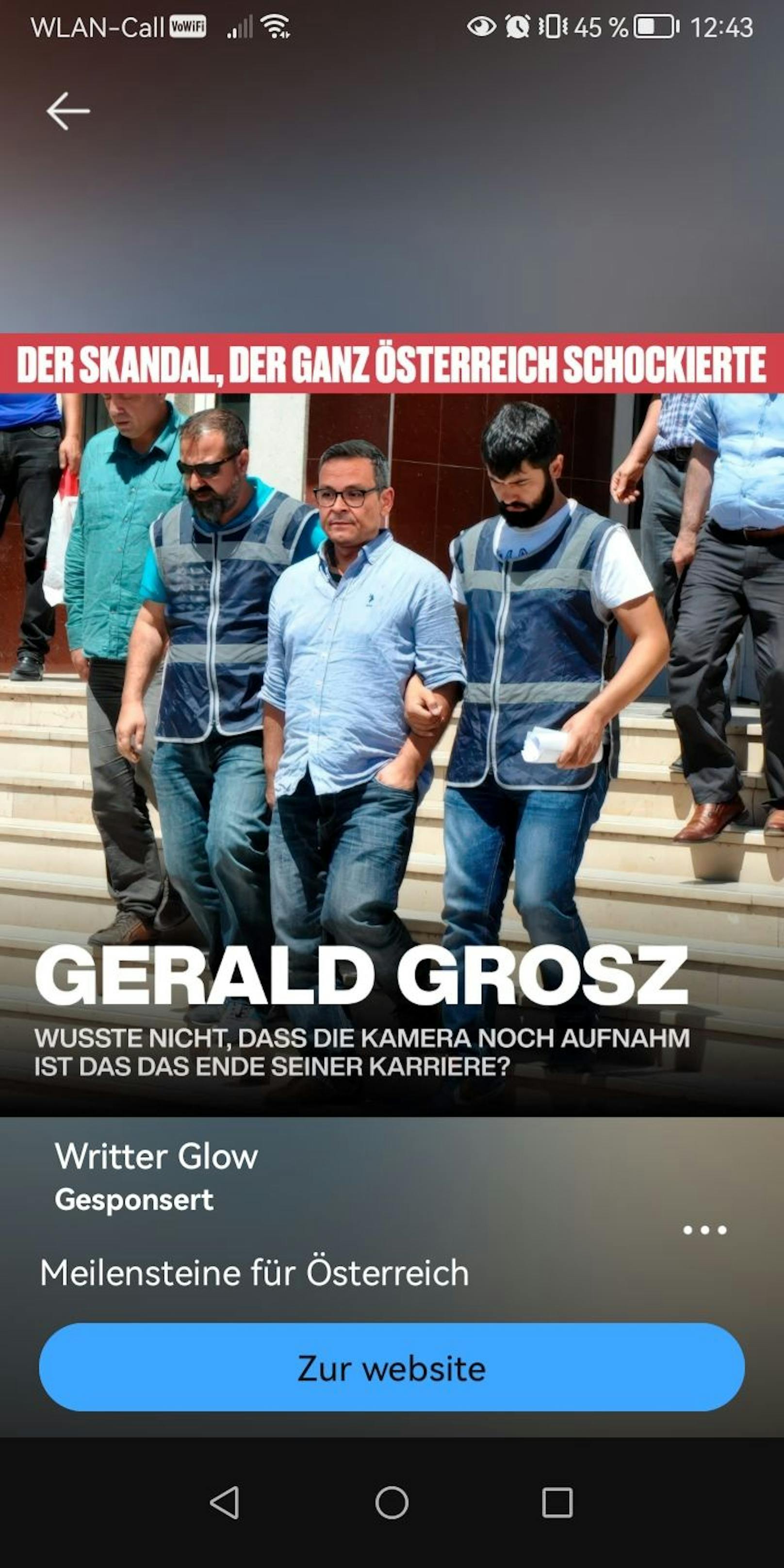 Auch Populist <a data-li-document-ref="120033155" href="https://www.heute.at/s/orf-meteorologe-gibt-gerald-grosz-klima-nachhilfe-120033155">Gerald Grosz</a> wird in der Adventzeit 2024 von den Betrügern für...