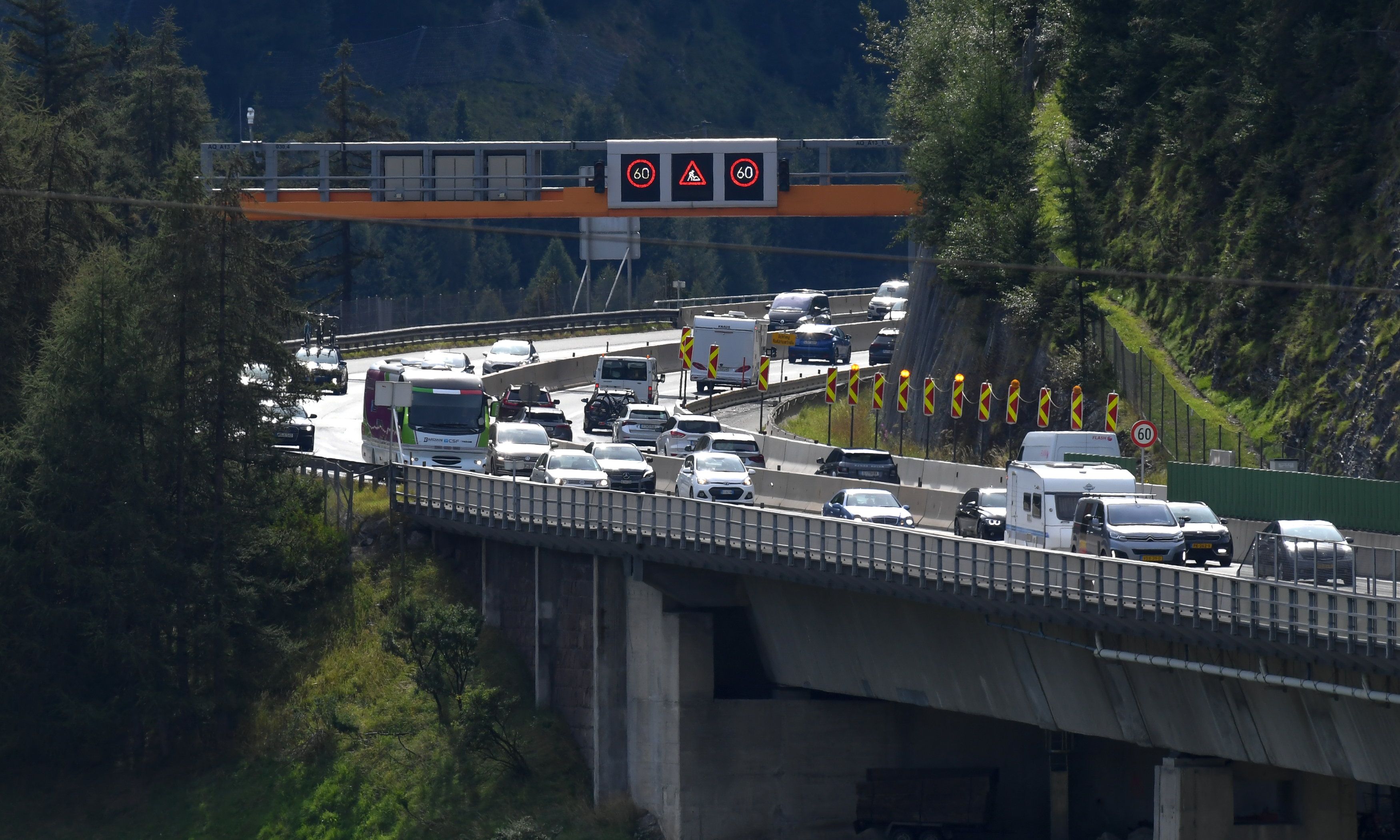 Der Vorfall ereignete sich am Freitag auf der A13 Brennerautobahn.