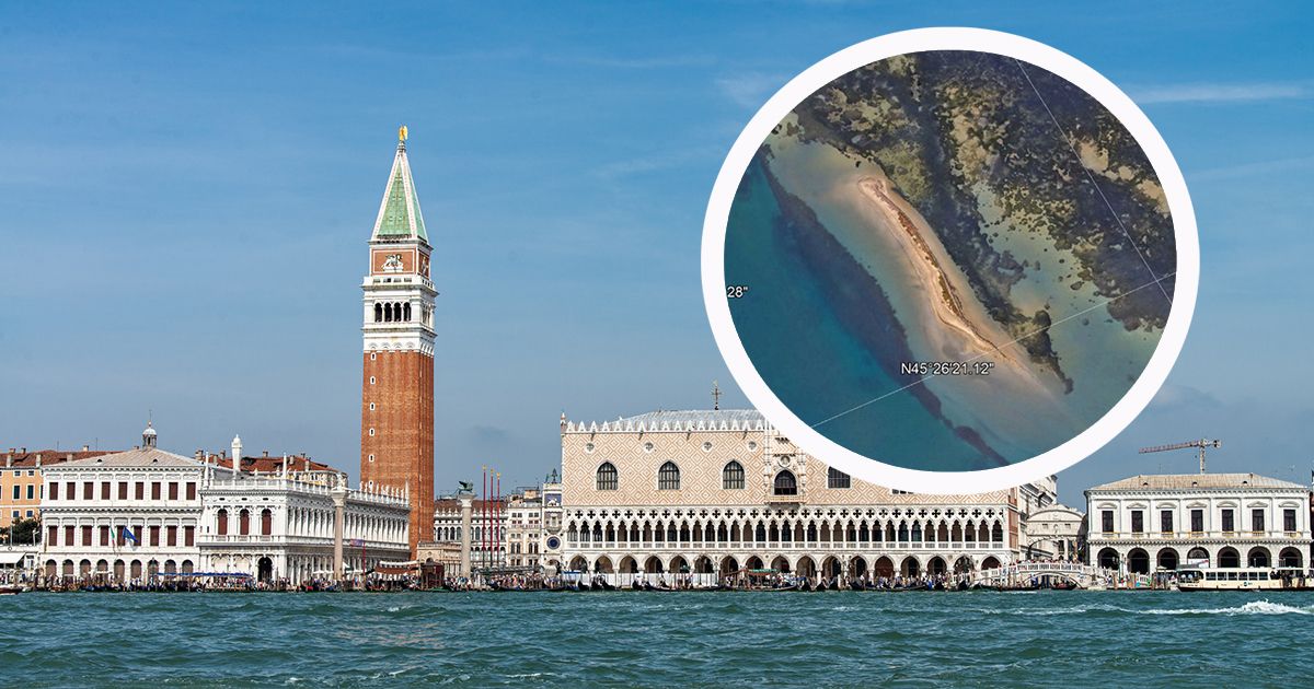 Bisher reichte der Sandstreifen vor Venedig nur im Sommer bis über die Meeresoberfläche - jetzt wurde Bacàn zu einer echten Insel.