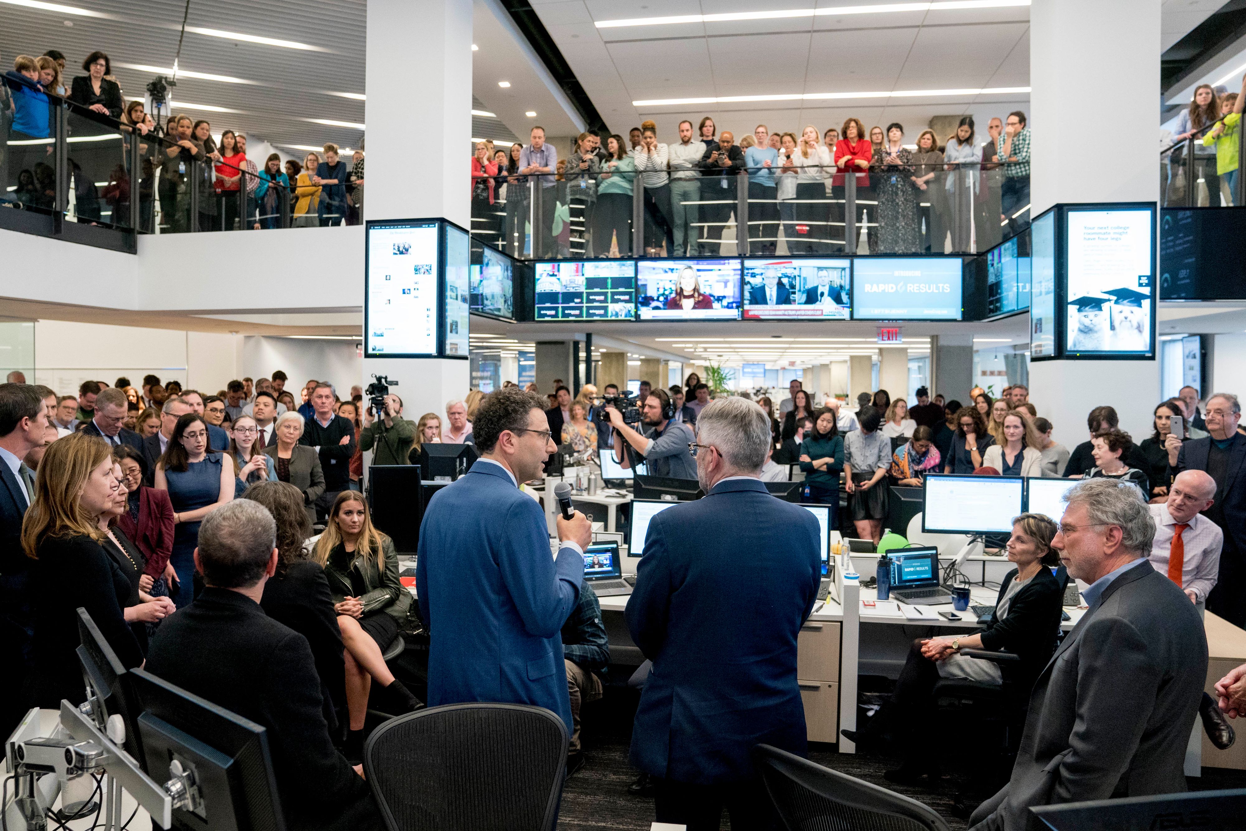 Der Newsroom der Washington Post, Bezos zahlte 250 Millionen Dollar für die Zeitung