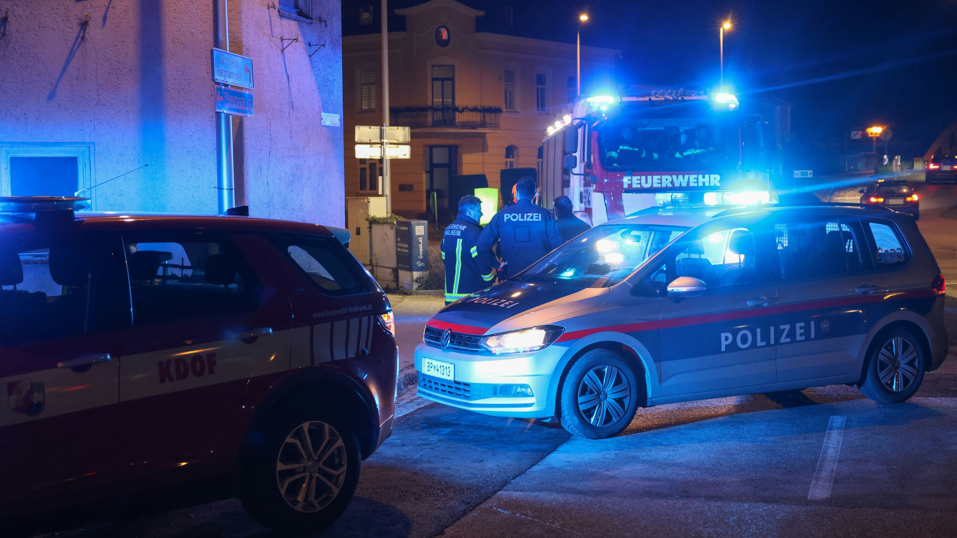 Heute.at - Brennende Kreisverkehr-Statue löst Einsatz aus