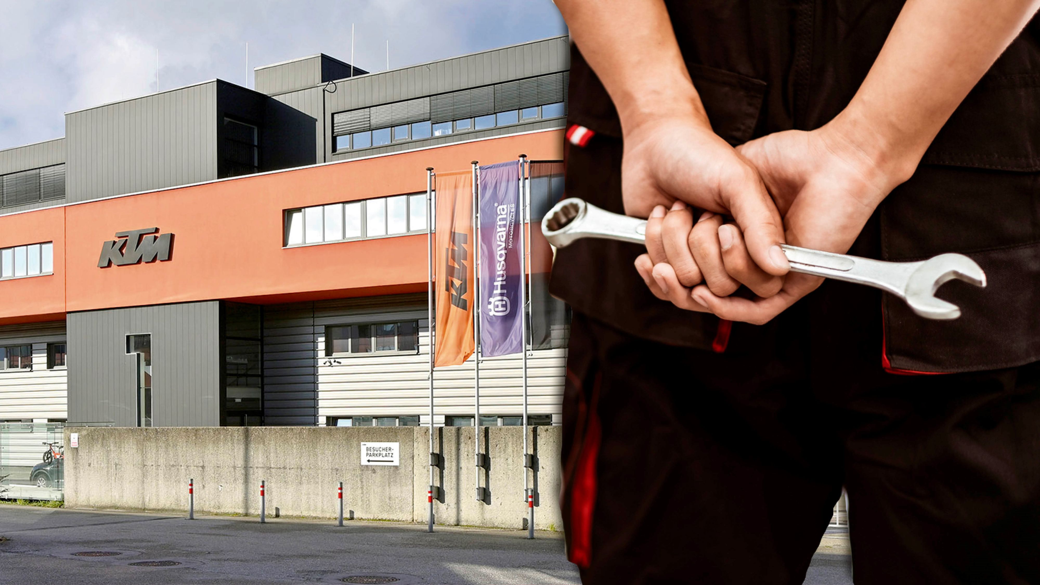 Eine Frau berichtet über die teilweise drastischen Zustände bei KTM. Mitarbeiter sollen sich gegenseitig beschimpfen. Im Bild: Hauptwerk in Mattighofen (Bez. Braunau)