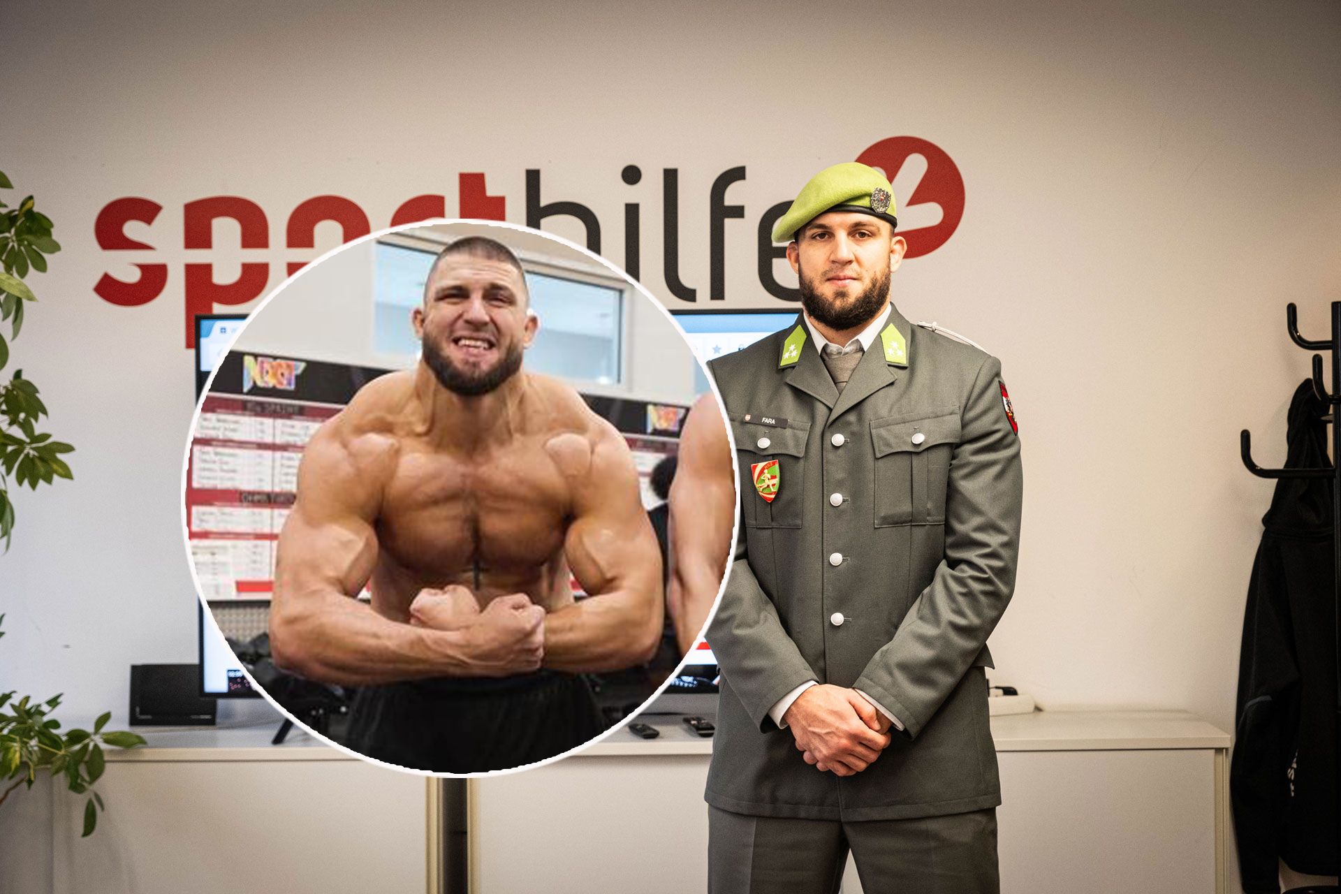 Muskelpaket Aaron Fara lebt seinen Wrestling-Traum.