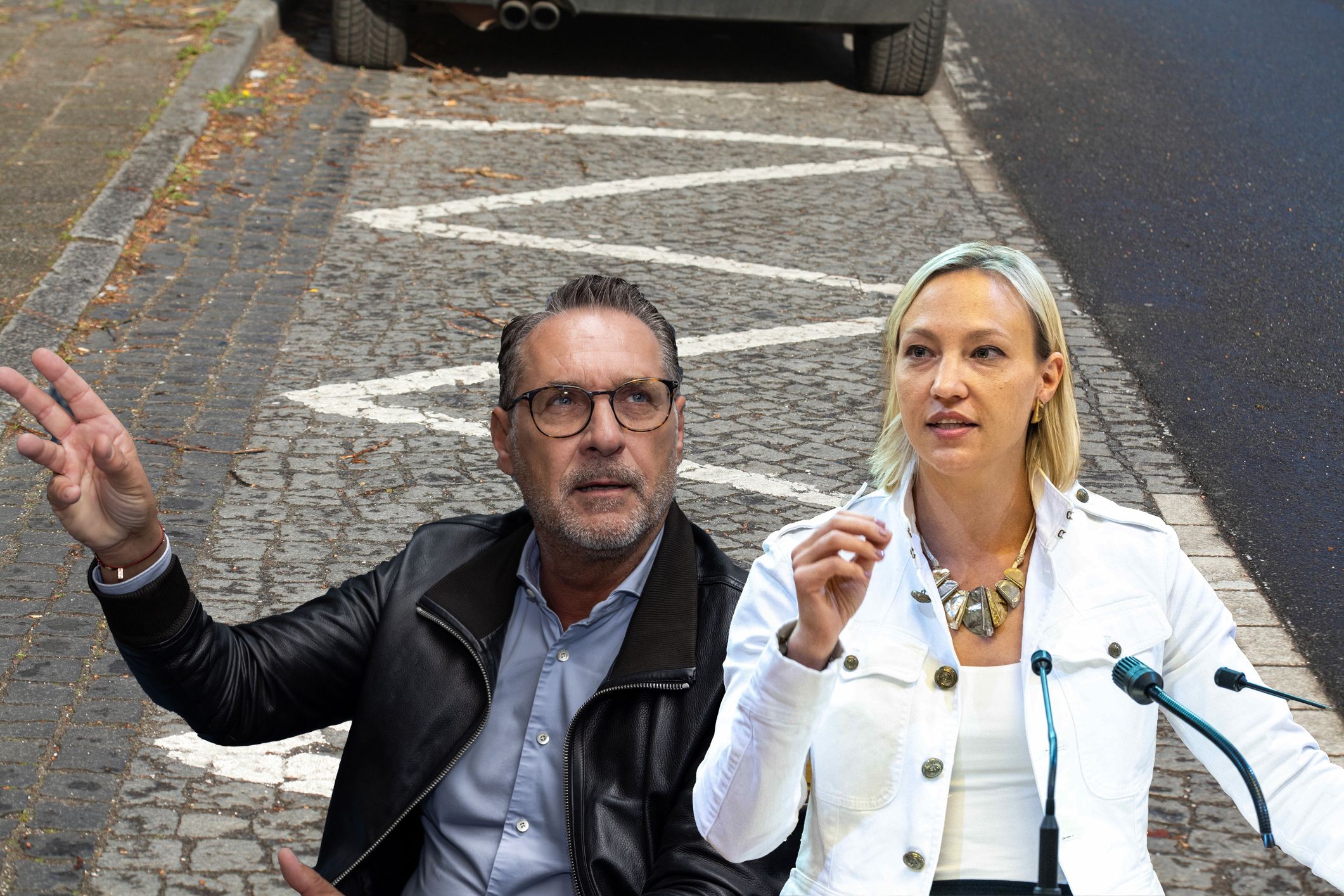 Gemeinsame Initiative: HC Strache und die ÖVP-Gemeinderätin Caroline Hungerländer fordern Lösungen für die Parkplatzkrise in den Gartensiedlungen Lobau.