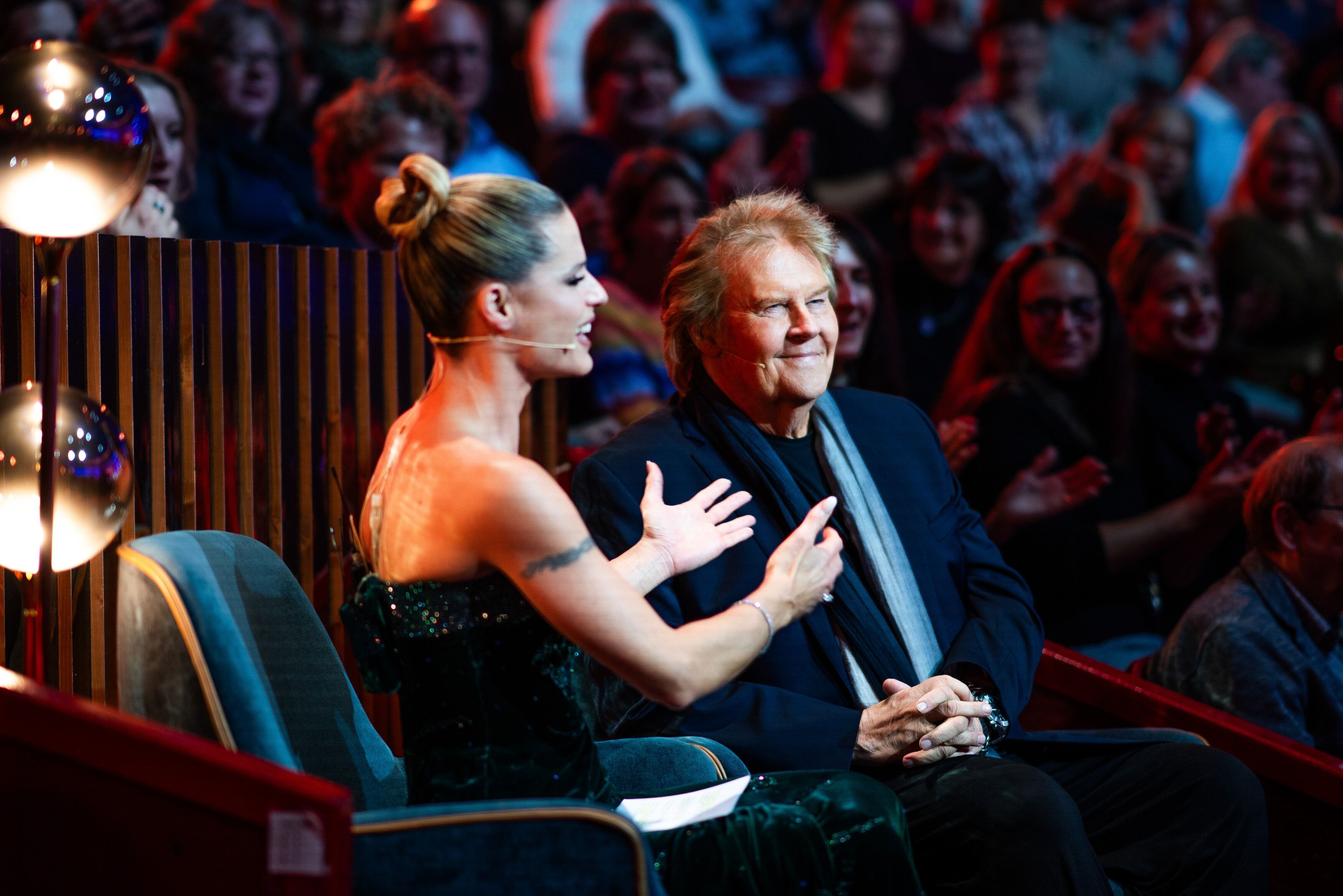 Michelle Hunziker mit Howard Carpendale