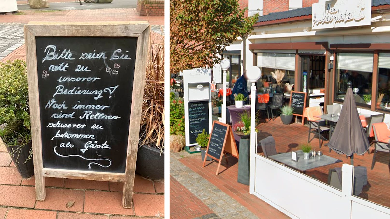 Schild vor Restaurant löst hitzige Debatte aus