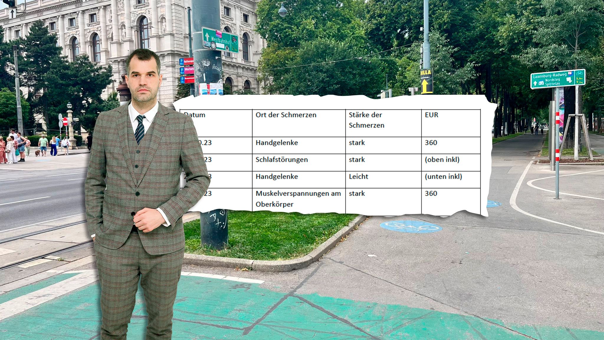 Anwalt Gregor Klammer tritt für die gehörlose Radlerin in die Pedale. Nun werden der Republik per Zivilklage Beine gemacht.