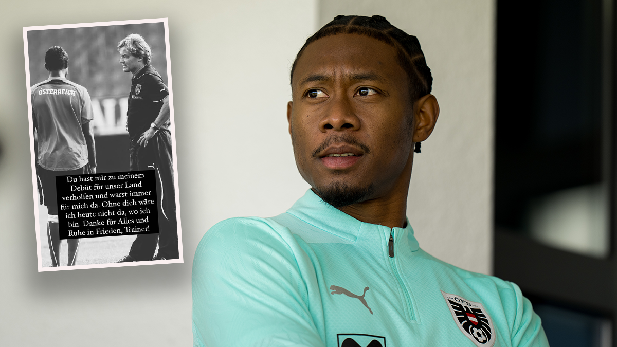 ÖFB-Star David Alaba trauert um Ex-Trainer Didi Constantini. 