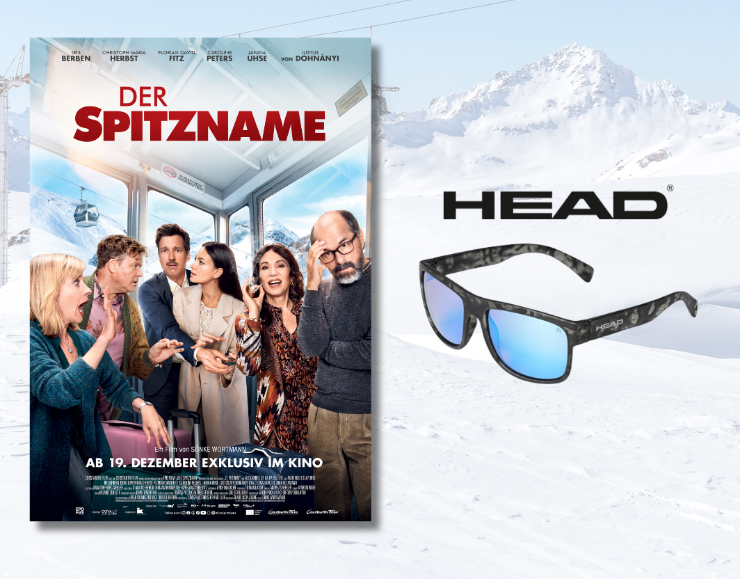 Ein Gewinner darf sich über 2 Kinotickets und eine Sonnenbrille von HEAD freuen!