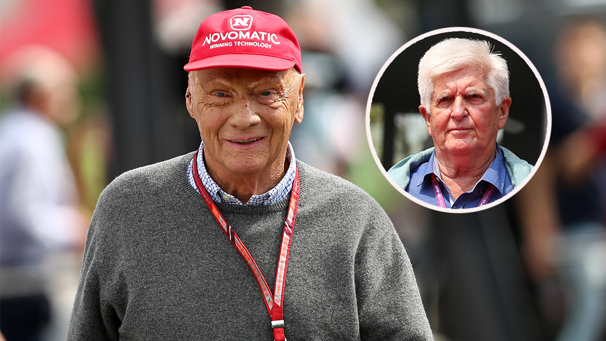 Niki Lauda und sein langjähriger Freund, der Schweizer Journalist Roger Benoit. 