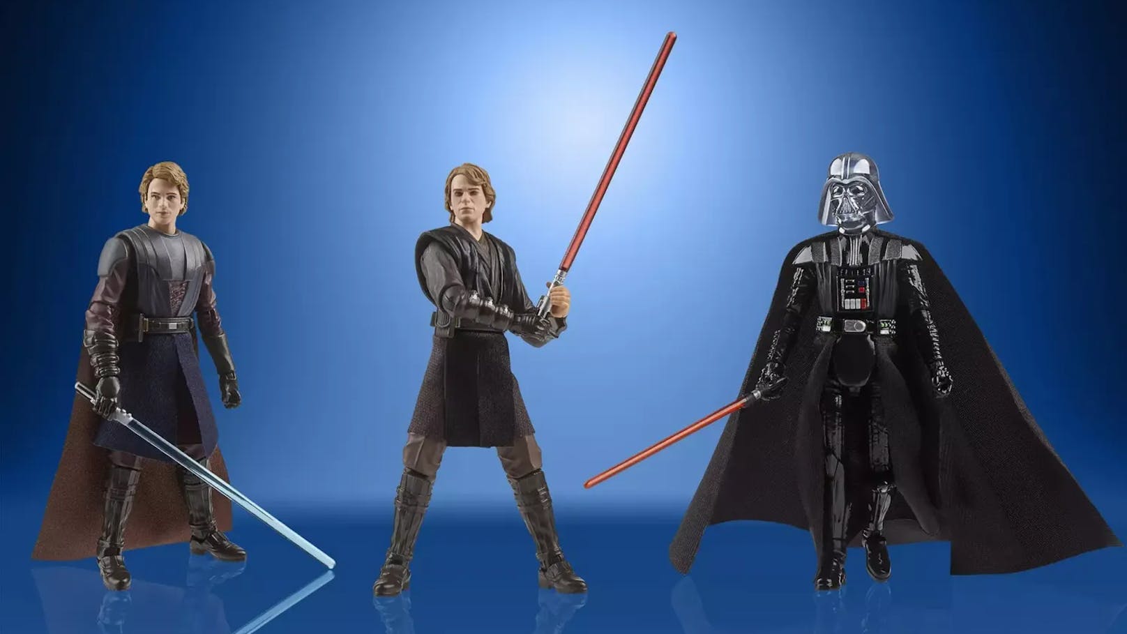 Das "Star Wars The Vintage Collection Anakin Skywalker 3er-Pack" feiert die Saga eines der komplexesten Charaktere von "Star Wars".