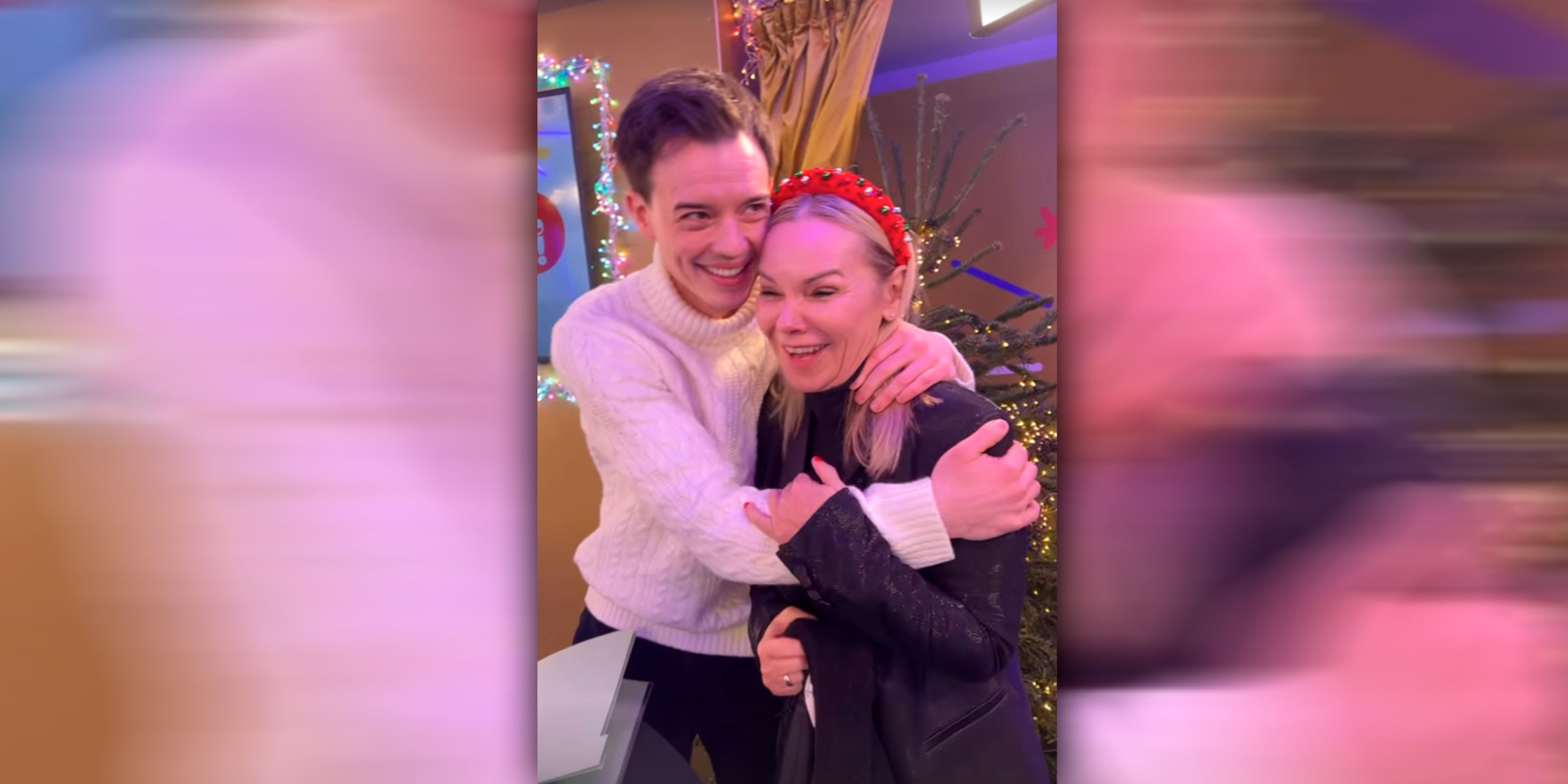 Philipp Hansa tröstet Sylvia Graf.